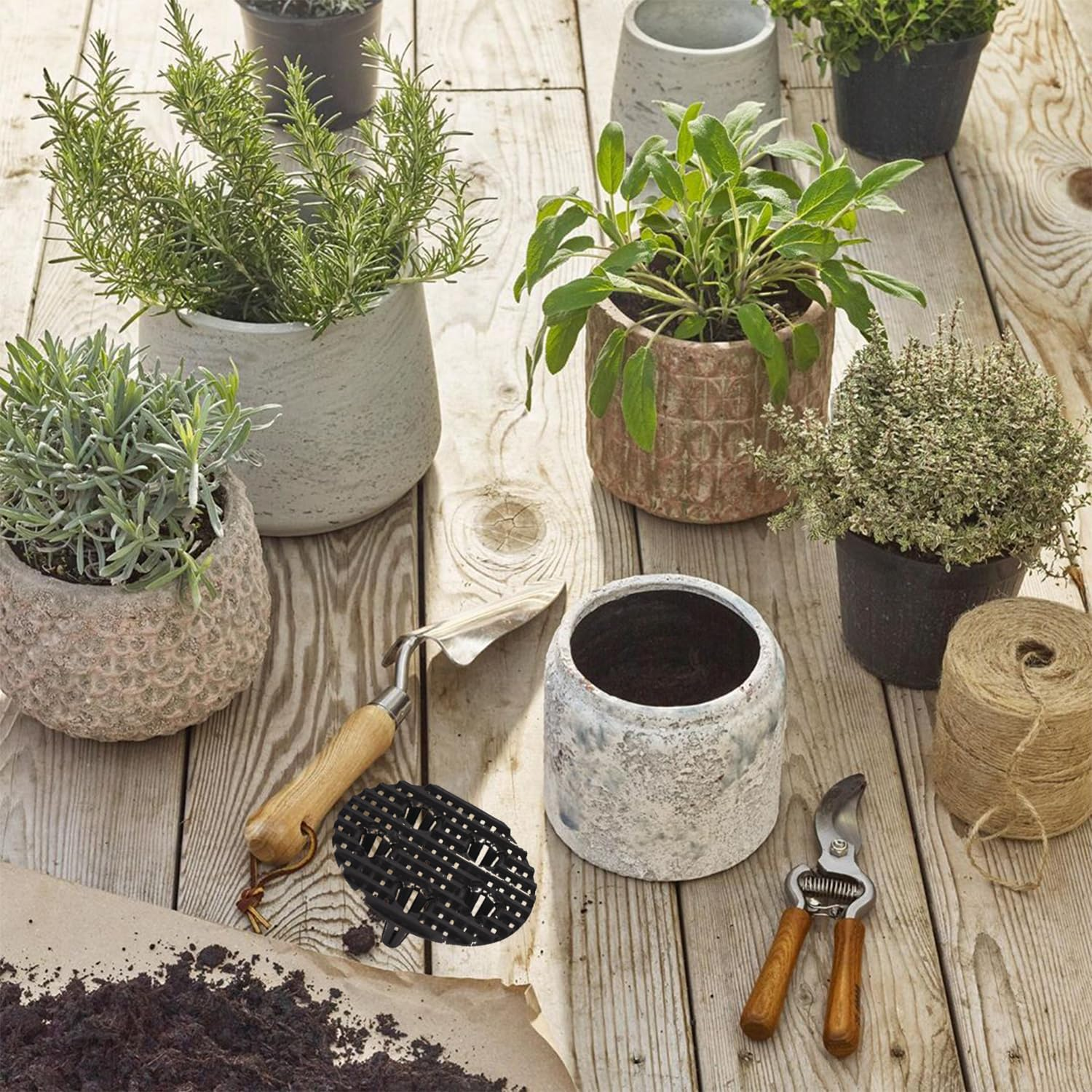 EOMECUIGAO Heavy Duty Plant Riser 10PCS for Pots Durable Plastic Stand for Flower Pot Elevation Enhanced Drainage and Airflow Root Prevention image number 2