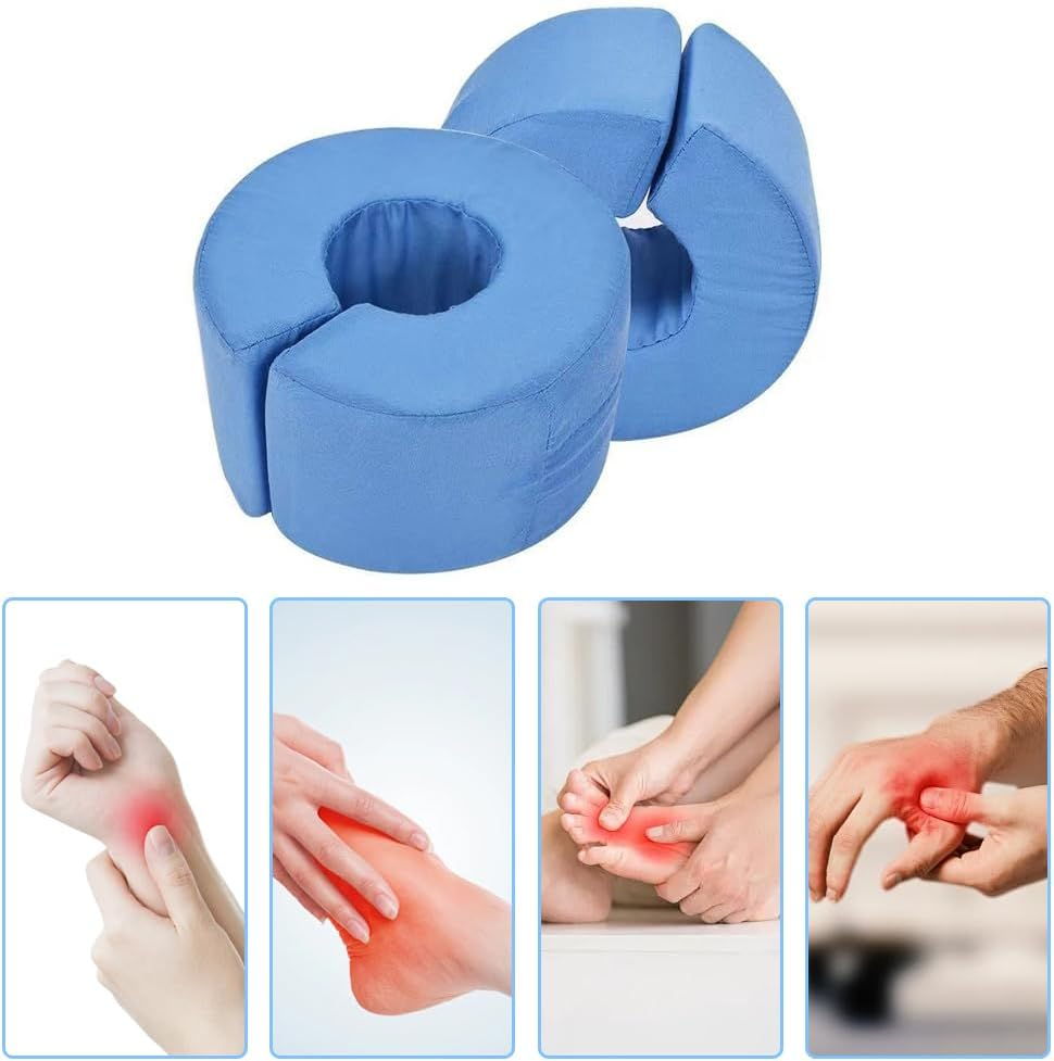 2 Pcs Foot Support Pillows,Hand Ankle Foam Cushion,Foot Elevation Pillow, Leg Elevator Cushion,Leg Lifting Support Pillow,Foam Foot Pillows Wedge, for Pregnant Women, Limited Mobility image number 2