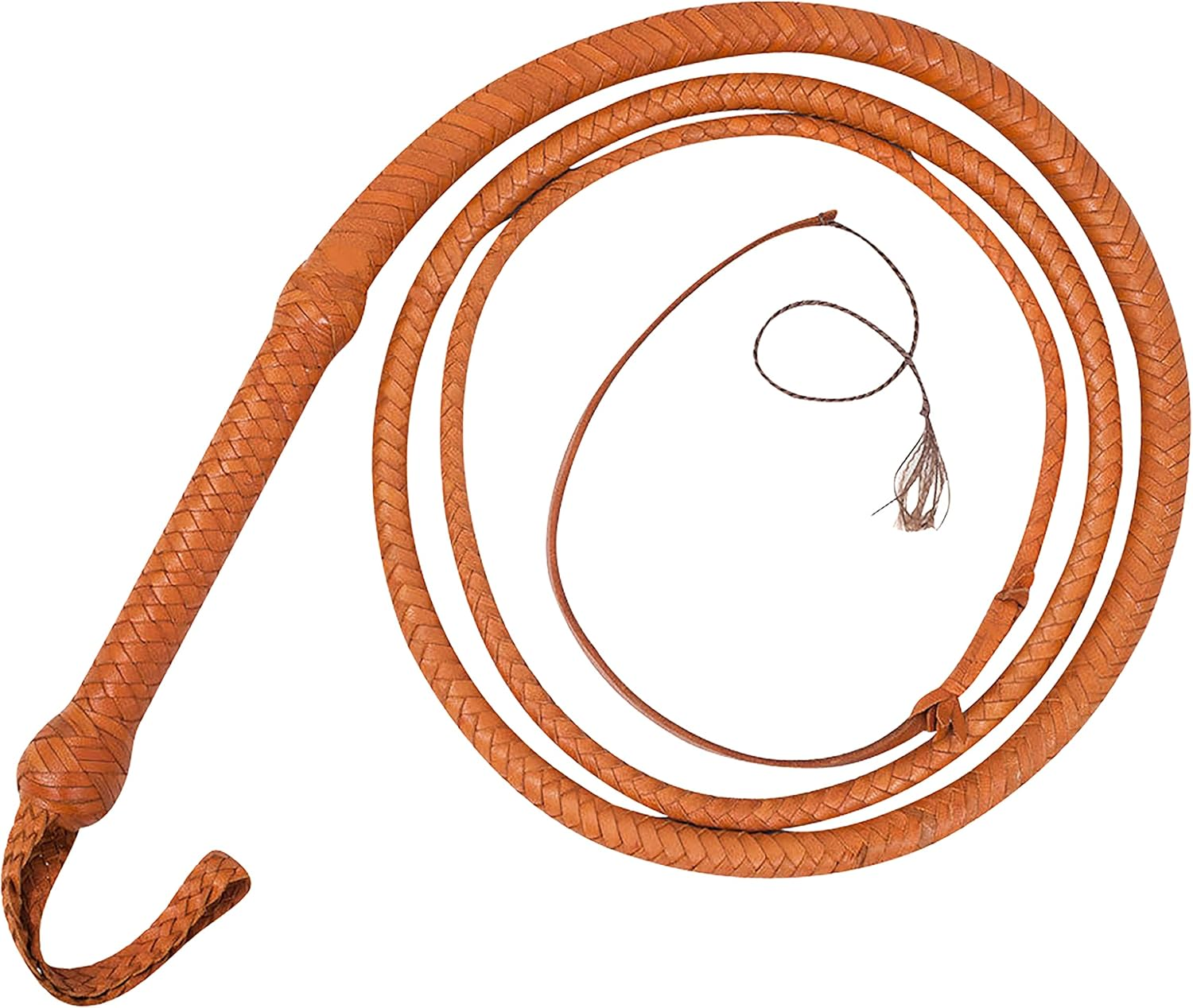 Indiana Jones Style Bull Whip 04 to 16 Feet Long 16 Strands Genuine Real Cowhide Leather Equestrian Bullwhip Heavy Whip