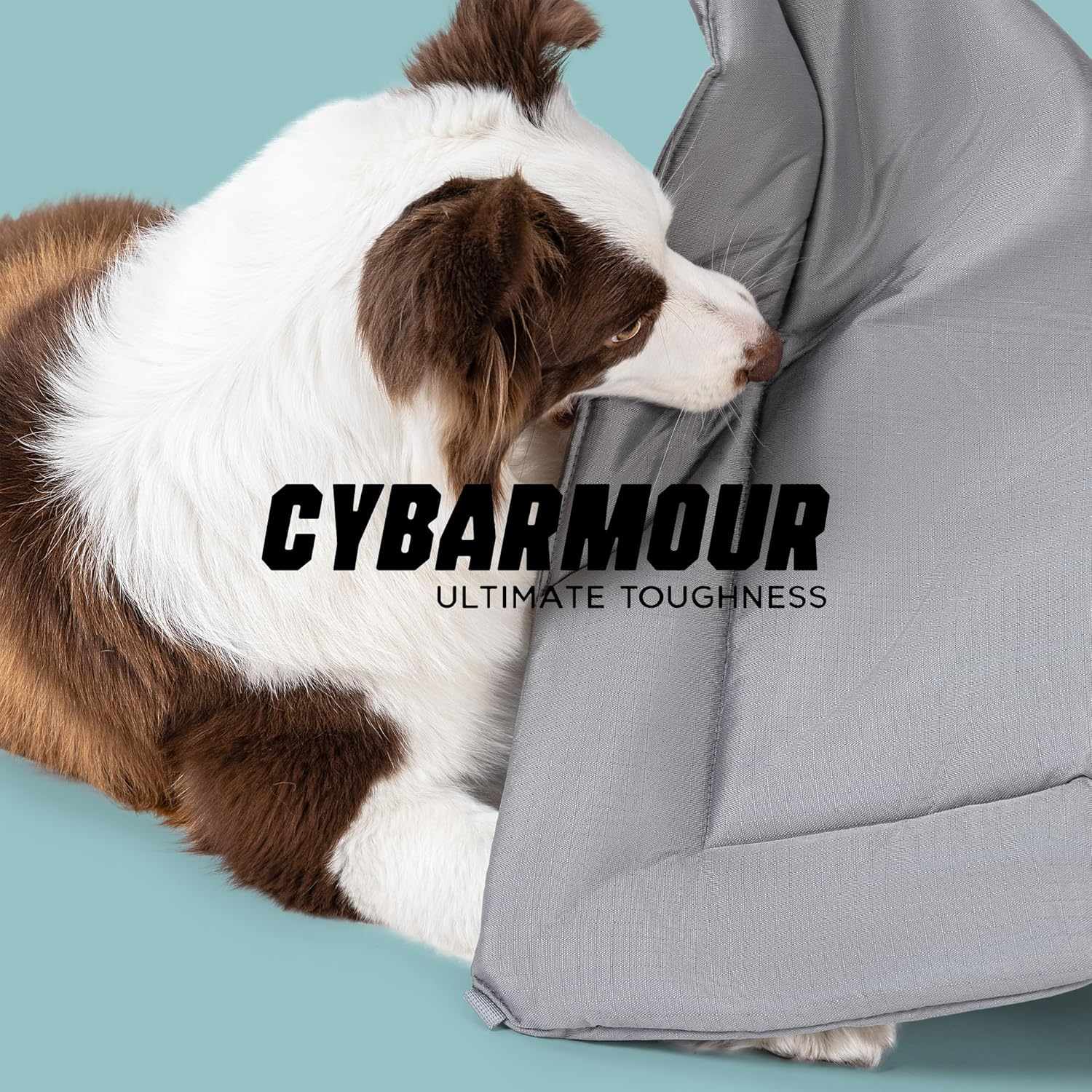 Cybarmour Chew Proof Dog Crate Pad - Outdoor Chew Resistant Dog Bed - Tough - Potable - Machine Washable - Water & Dirt-Resistant - Extra Large Breeds & Fits L 122Cm Crate - 119X74Cm, Limestone image number 4