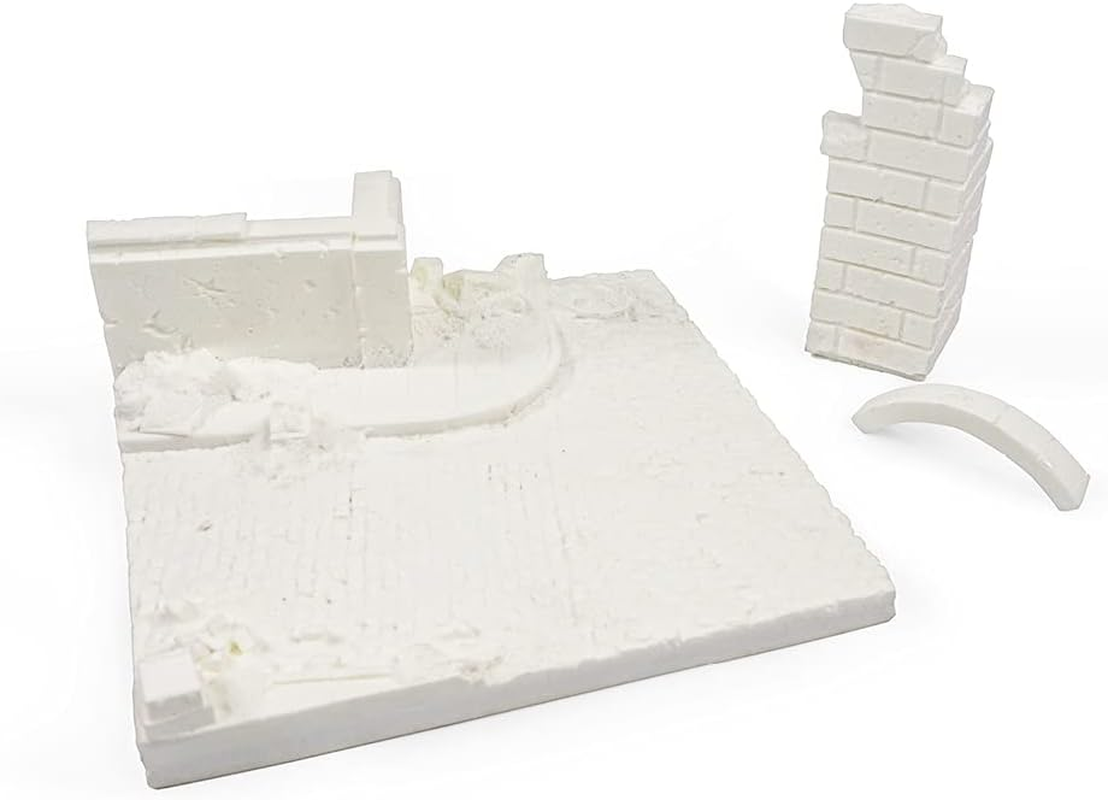 Acrylicos Vallejo S.L. Tabletop Supplies SC003 German Ruined Building Scenic Base Modelling Kit