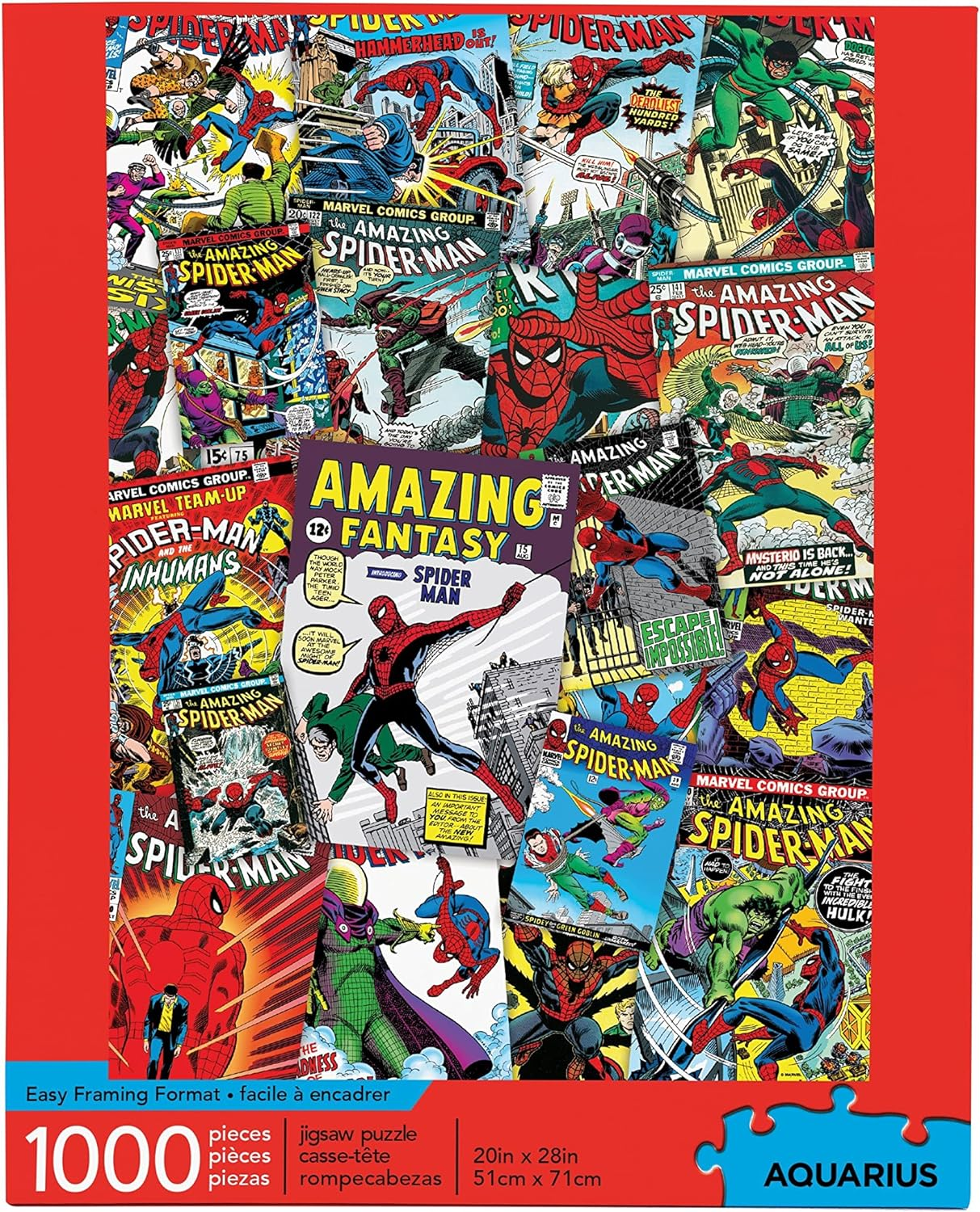 AQUARIUS 65349 Marvel Spider-Man Collage 1000 Pc Puzzle image number 1