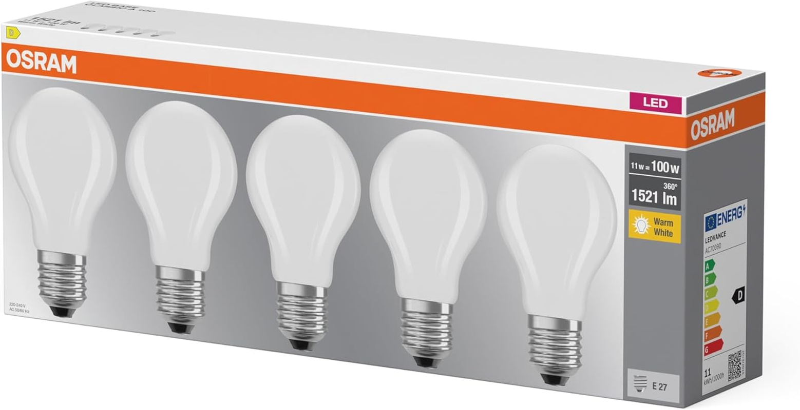 OSRAM LED Base Classic a 11 W 827 Frosted E27 image number 3