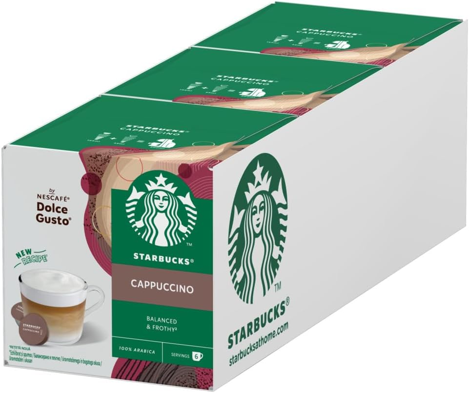 Starbucks Nescafe Dolce Gusto Blonde Cappuccino 12 Coffee Pods (36 Count, Pack of 3) image number 4