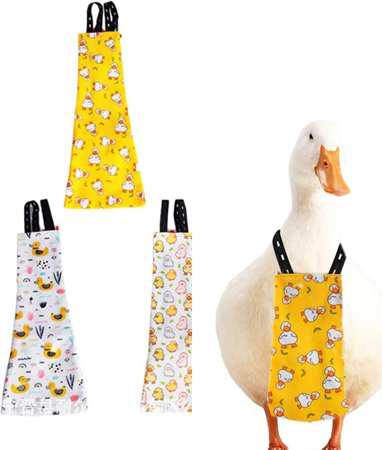 Duck Diapers for Pet Ducks - Reusable Farm Pet Diapers for Duckling - Duckling Diapers Chicken Clothes Poultry Diapers | Washable Leak Proof Duck Diapers for Hens Poultry Duck image number 5