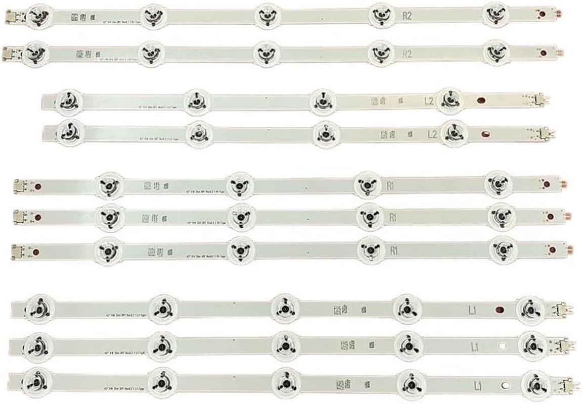 10Pcs/Set LED Backlight Strip Fit for Panasonic TX-42AS740B TX-42AS650B TX-42AS650E TX-42AS650 TX-42AS740 TX-42AS750E Tx-42As740E(Kit 10Pcs for 1 TV) image number 2