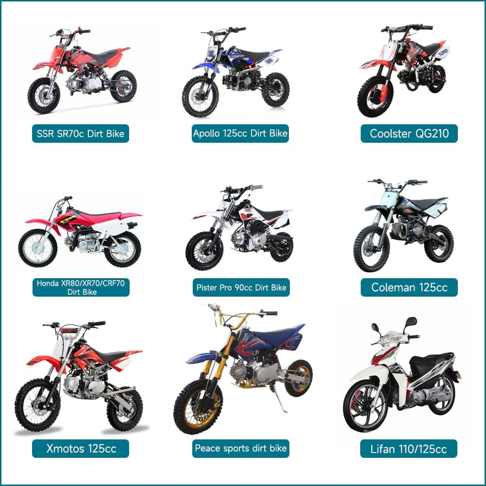 FVRITO PZ20 Carburetor Kit for Tao Tao Coolster 125Cc 110Cc 90Cc 70Cc 50Cc Kazuma Baja Chinese ATV Quad 4 Wheeler Sunl NST Roketa Loncin Lifan XR80 CRF70 4 Stroke Go Kart Pit Dirt Bike Parts image number 5