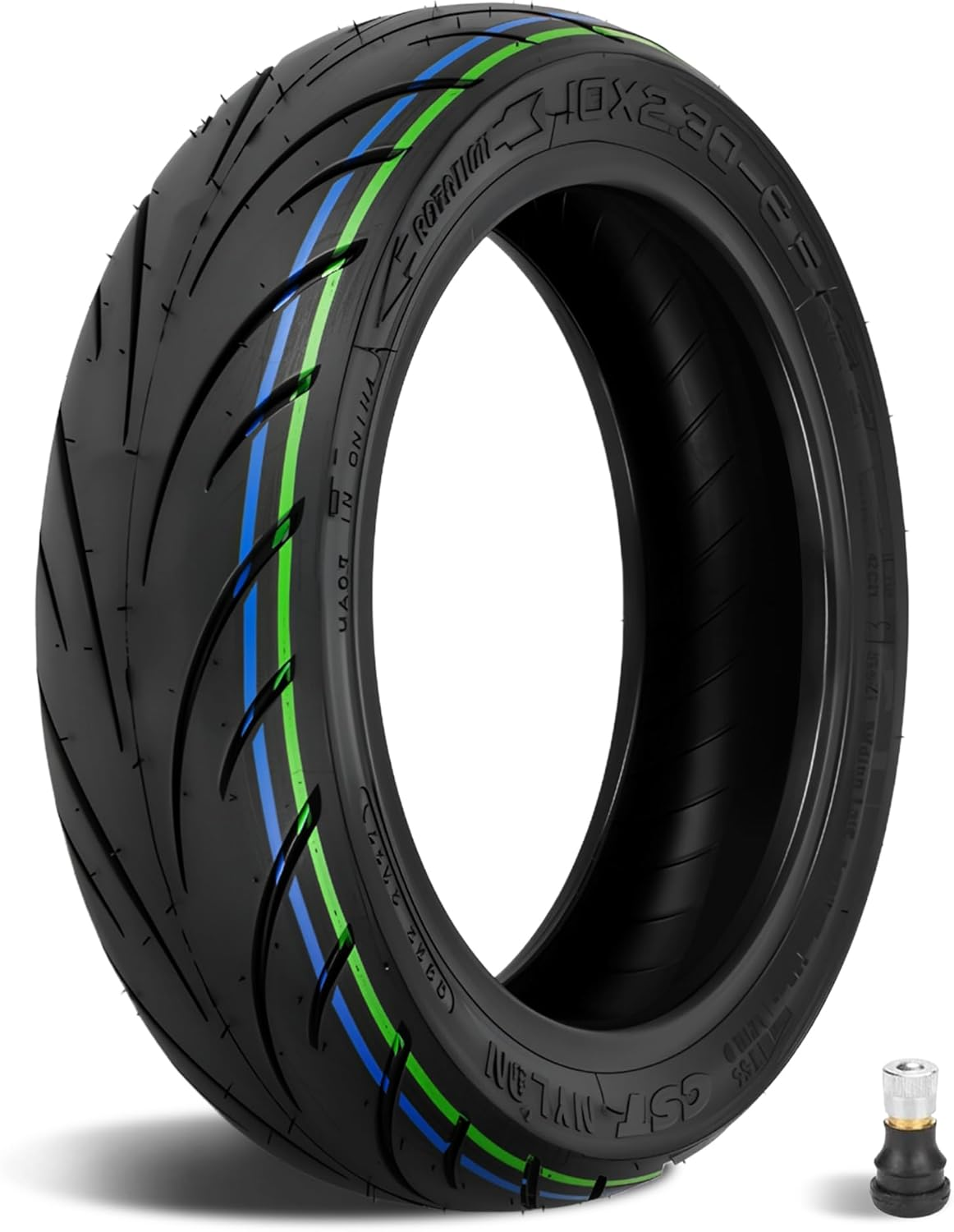 10X2.30-6.5 Non-Slip Vacuum Tire for NIU Kqi2 Pro Electric Scooter, Front Rear Replacement Tire image number 4