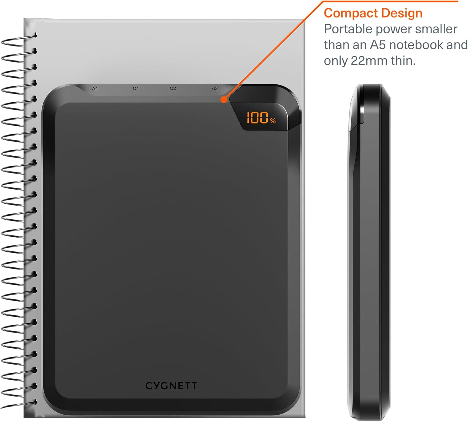 Cygnett 100W Laptop Power Bank 25K + Stand Vertpwr image number 4