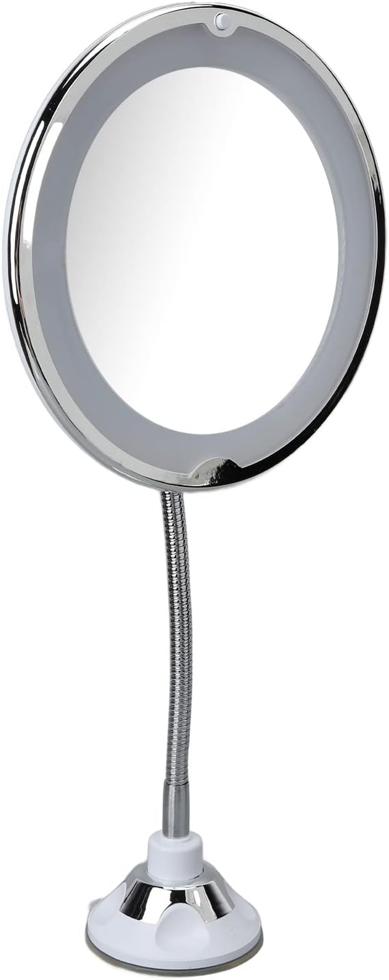 10X Suction Cup Makeup Mirror, 8 Inch Makeup Mirror with White Light for Makeup image number 6