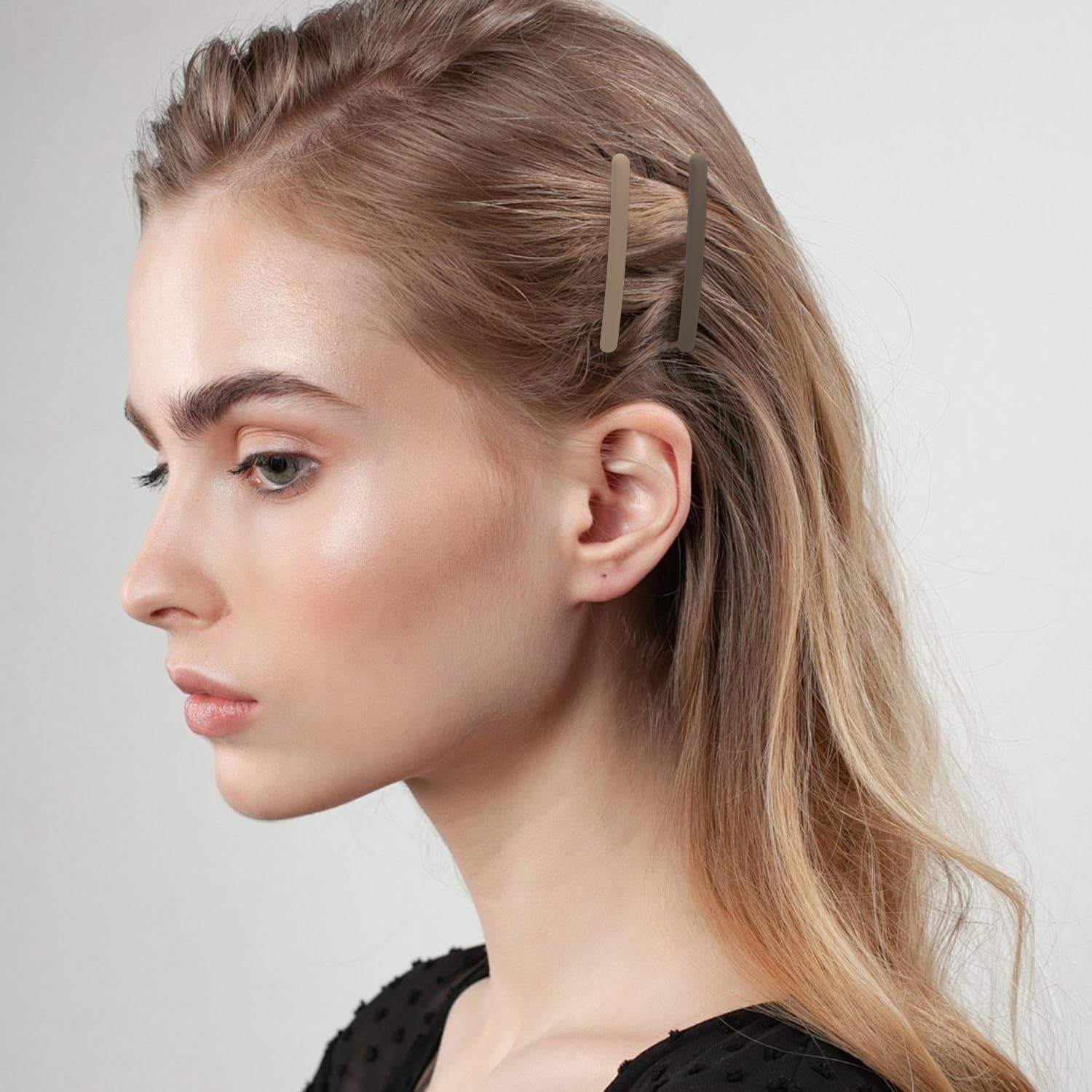 4Pcs Duck Bill Hair Clips Matte Alligator Hair Clips 9Cm Duck Teeth Hair Barrette Hair Pins Medium Barrettes Hair Accessories for Women Girls Hair Decortions (4 Colors Green) image number 5