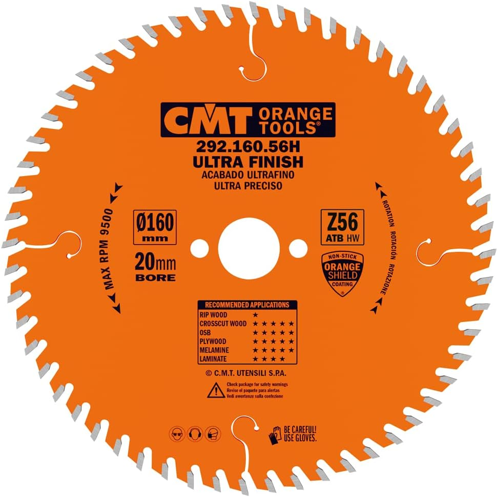CMT 292.160.56H SAW BLADE (CROSSCUT) XPORT. MACH.160X2.2/1.6X20 Z56 ATB