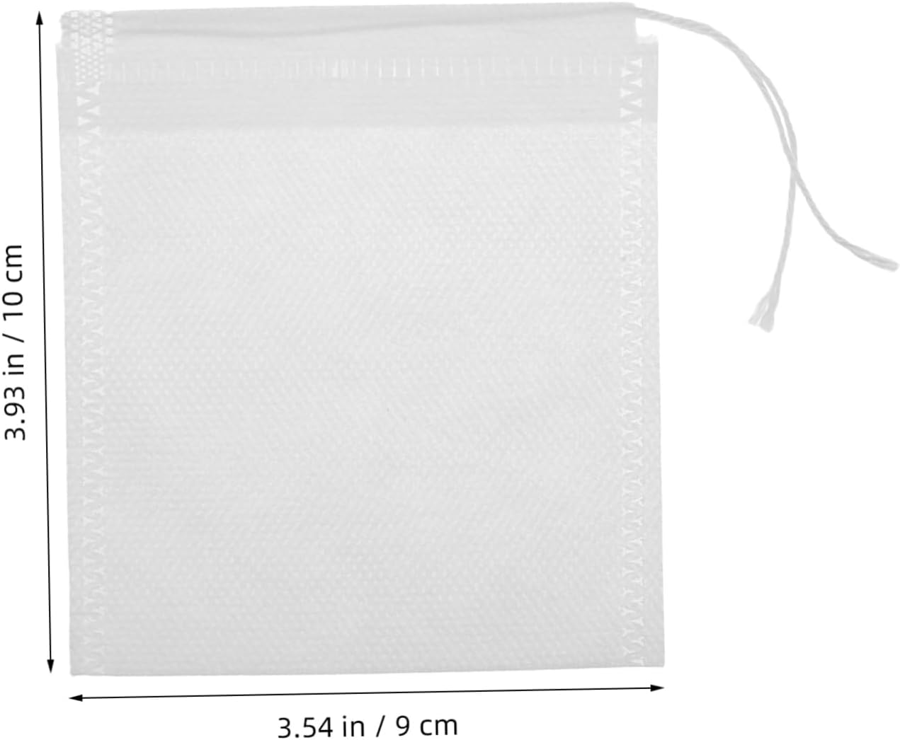 100Pcs Empty Tea Infuser Bags 9X10Cm Drawstring Filter Bags for Loose Leaf Tea Cotton Suitable for Bathing, Foot Soak, and Freshening Home Environment image number 5