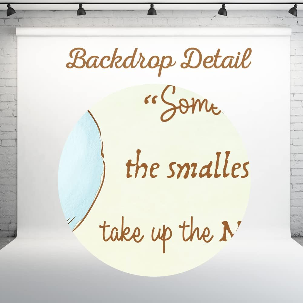 Claasic Pooh Bear Baby Shower Backdrop for Boy Retro Giant Book Spring Tree Vintage Background Newborn Quote Blue Yellow Tinge Banner 5X3 Ft 138