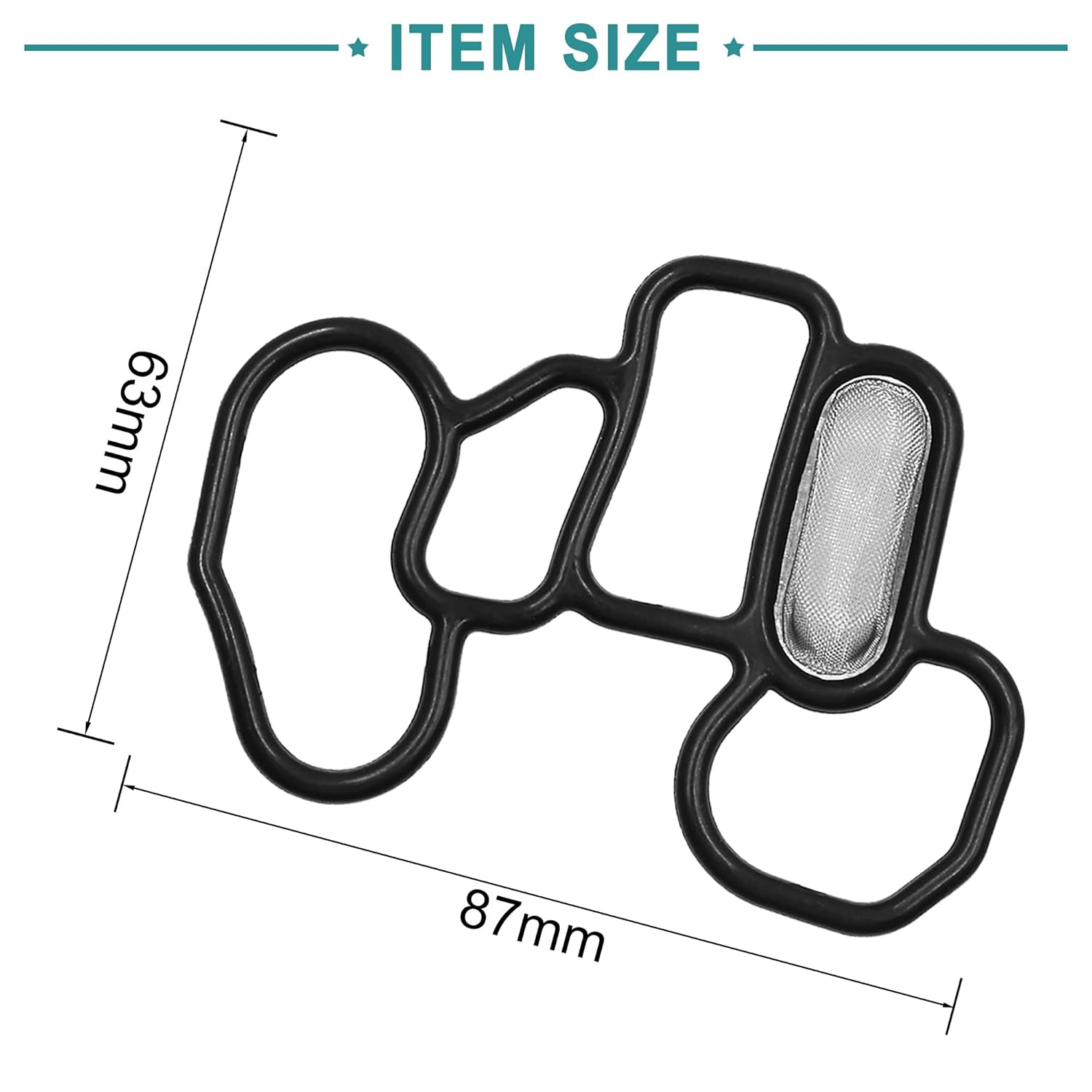 ACROPIX Seal Spool Valve Filter Solenoid Gasket Engine Seal Adapter Fit for Honda Odyssey - Pack of 1 Black image number 4