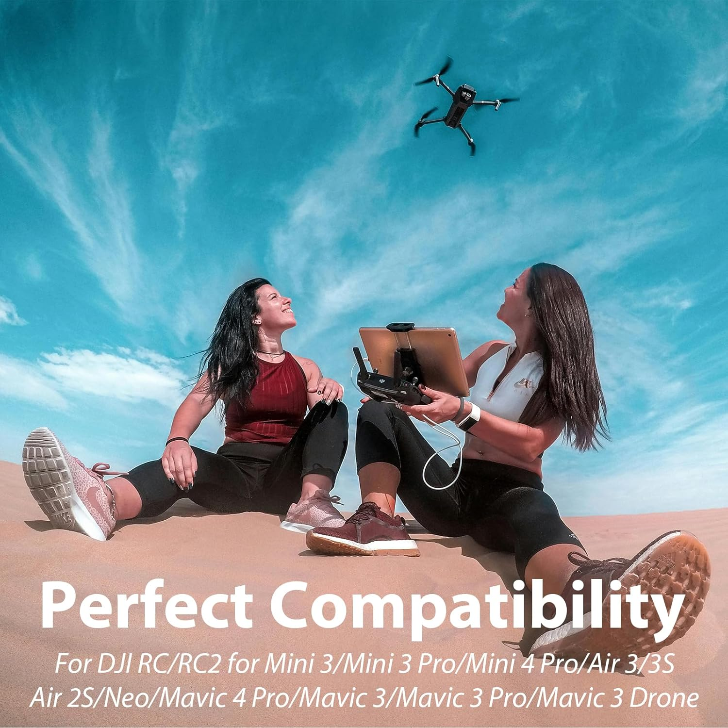 NICECRAFT 4 Pcs Aluminum Alloy Remote Controller Sticks Joystick for DJI RC/RC2 for Mini 3/Mini 3 Pro/Mini 4 Pro/Air 3/3S/Air 2S/Neo/Mavic 4 Pro/Mavic 3/Mavic 3 Pro/Mavic 3 Drone Replacement (Black) image number 3