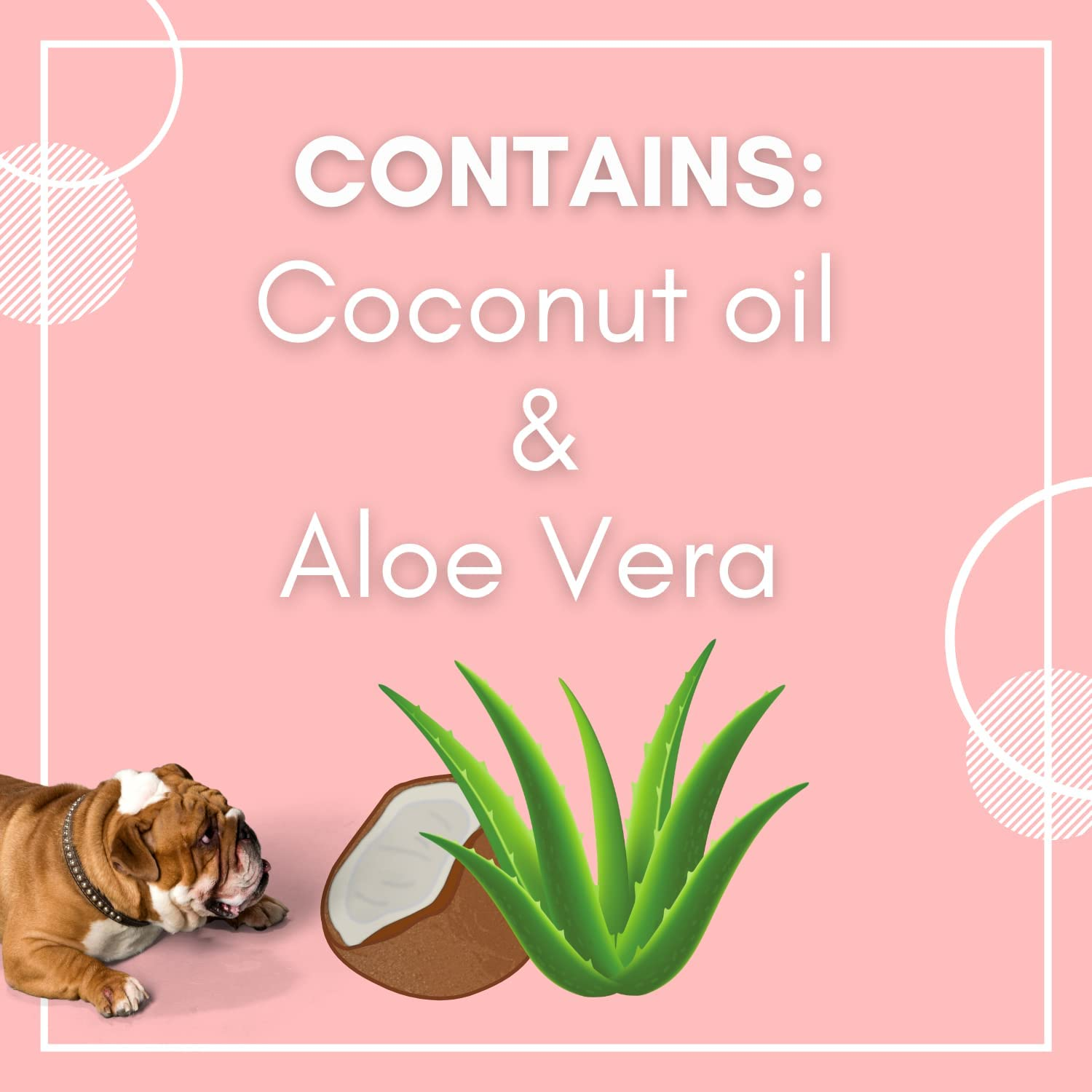 Wrinkle Wipes for Dogs | Bulldog, French Bulldog, Pug, English Bulldog | Cleans & Soothes Wrinkles, Folds, Tear Stain, Tail Pockets & Paws, Anti-Itch | 100 Soft Cotton Pads&hellip; image number 1