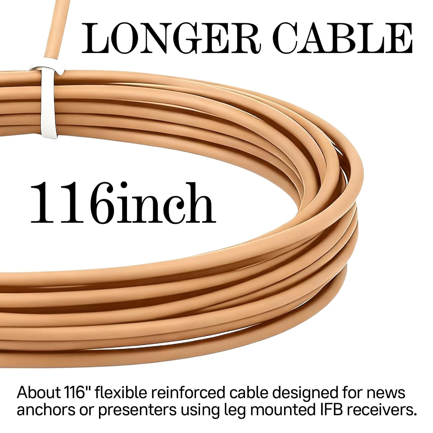 Pdflie 3.5Mm IFB Kit Earpiece Broadcast Communication Headset Anchor Broadcaster In-Ear Professional Earset with 1/4" Connector for Iphone Android Telex Lecstronics Clear-Com Comrex (Flesh Skin) image number 5