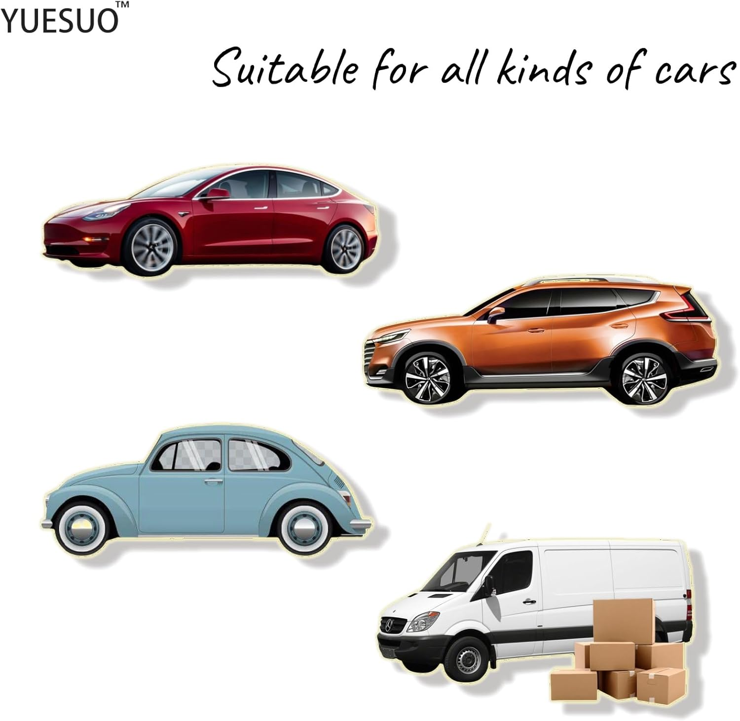 YUESUO Clear Car Door Edge Guards Rubber U Channel Edge Trim 16.4Ft for Most Car No Tools Required (Clear, 16Ft) image number 2