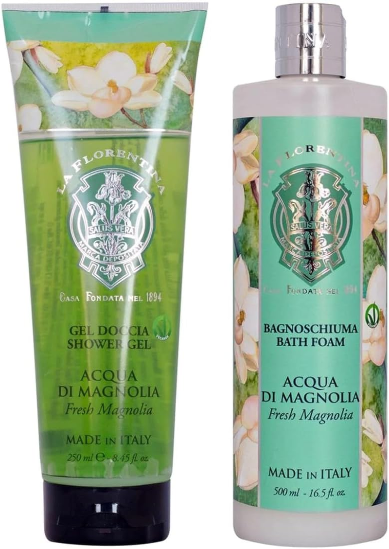 La Florentina Magnolia Bath Foam & Shower Gel Set