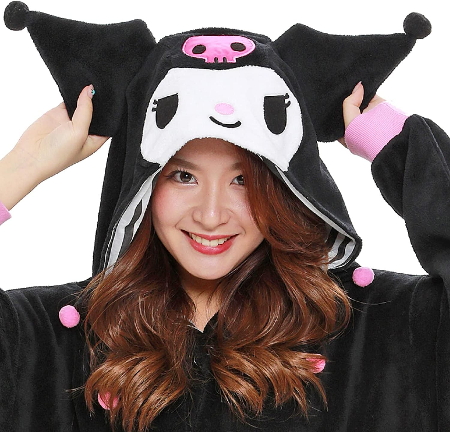 Sazak Character Fleece Onesie, One Size Fits Most, Sanrio Chromi image number 1