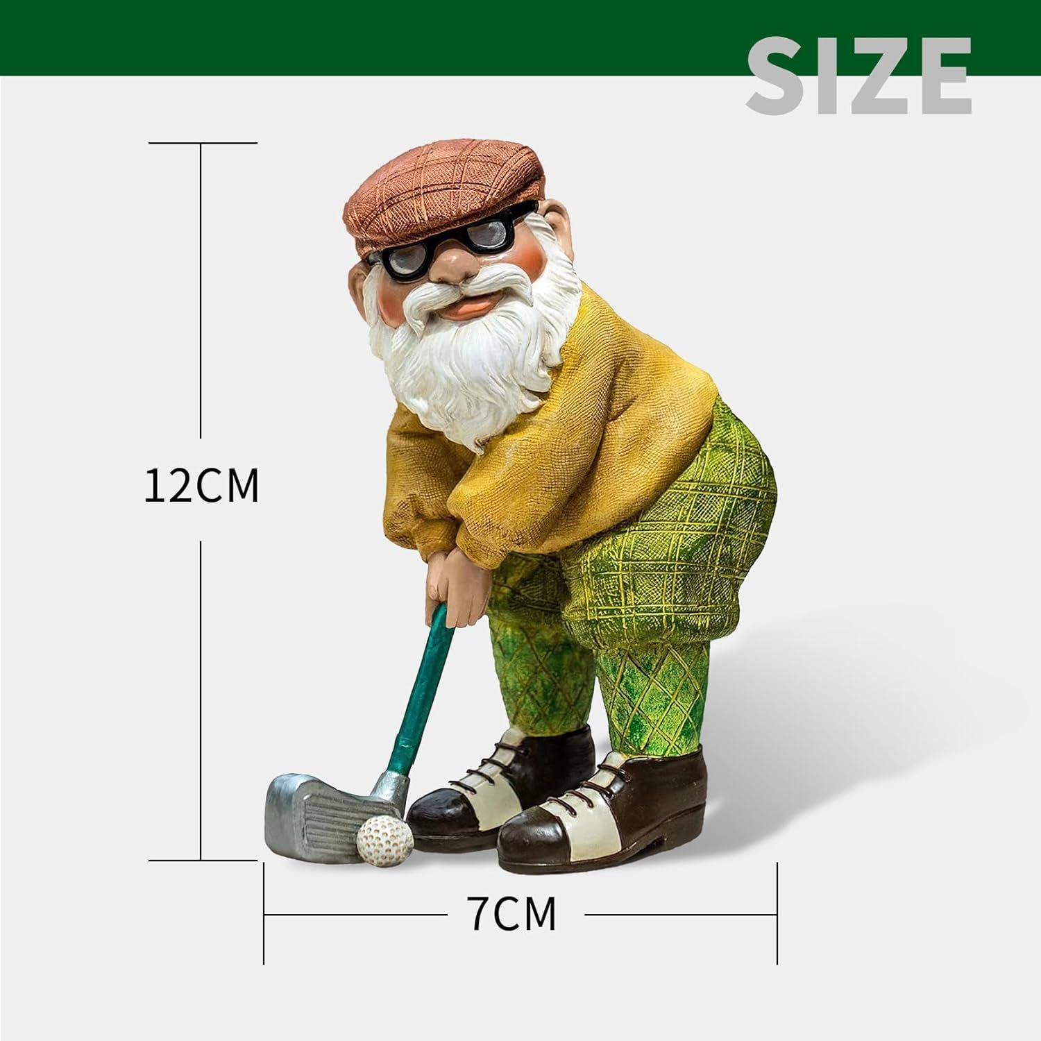 Garden Gnomes Ornament, Garden Ornaments Outdoor, Funny Golf Garden Gnome Statue Ornaments, Indoor or Outdoor Lawn Decorations, Decorative Home Accessories, Novelty Interesting Gifts Gardening Gifts image number 3