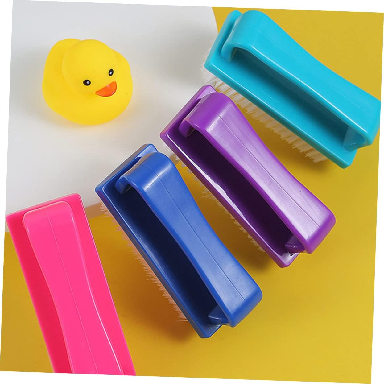 ERINGOGO 4Pcs Home Fingernail Brush Nail Brush Cleaner for Nail Art Manscaping Random Color image number 1