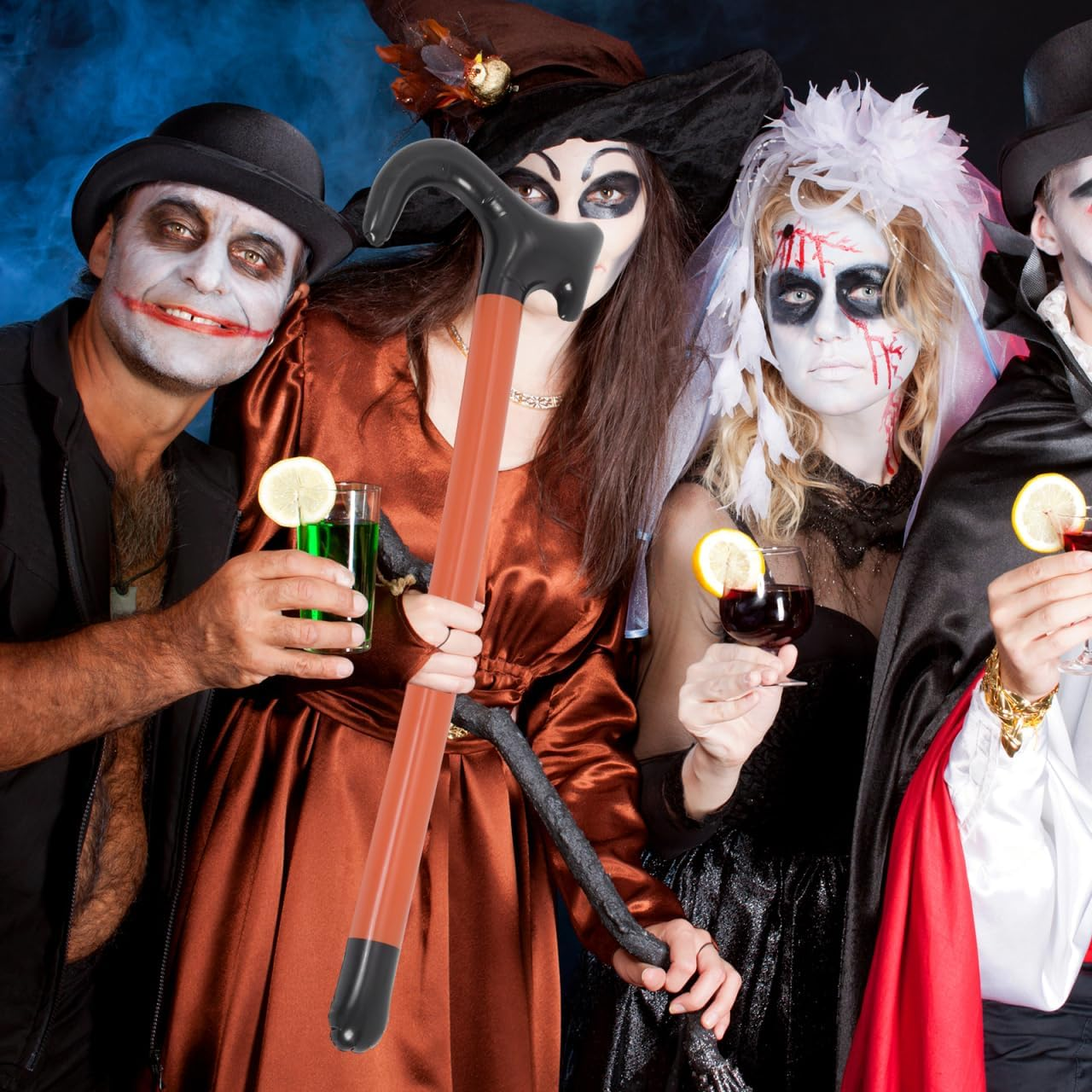 PVC Inflatable Crutch Toy for Stage and Cosplay Creative Walking Stick Design Balloons for Christmas Parties and Holidays Unique Inflatable Balloon Prop for Fun image number 5