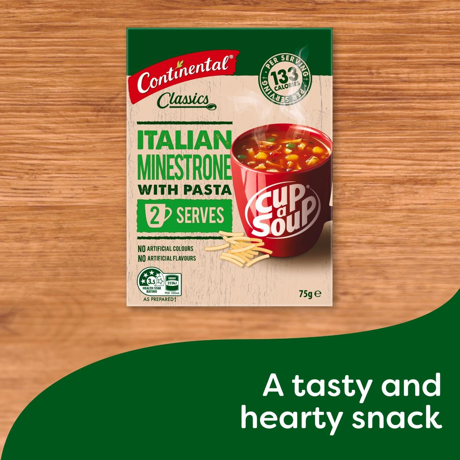 Continental Cup-A-Soup, Italian Minestrone, 2 Pack, 75G image number 2