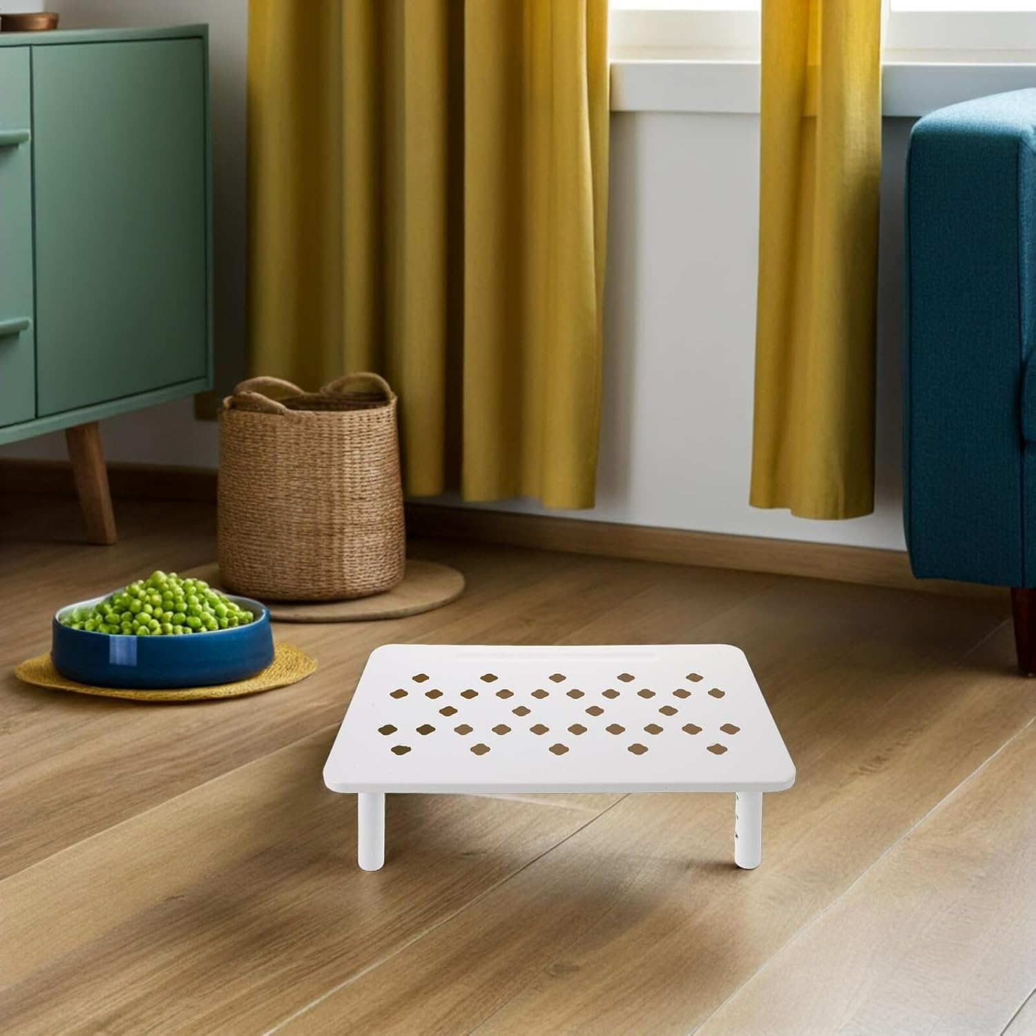 Parliky Adjustable Non-Slip Elevated Cat Feeder Stand with 3-Level Height White Holder for Automatic Feeders and Water Dispensers, Suitable for Small Cats and Puppies Indoor Travel - Black image number 2