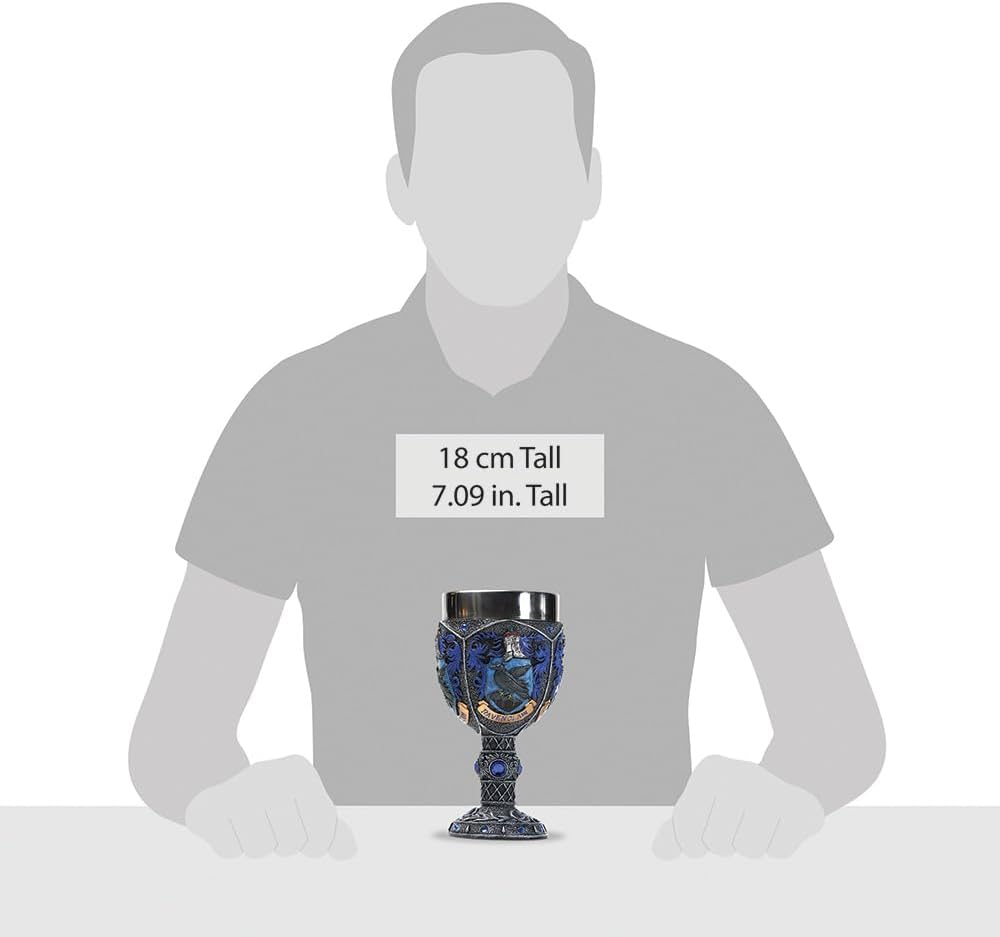 Enesco 6005060 Wizarding World of Harry Potter Ravenclaw Decorative Goblet Figurine, 7.09 Inch, Multicolor image number 3