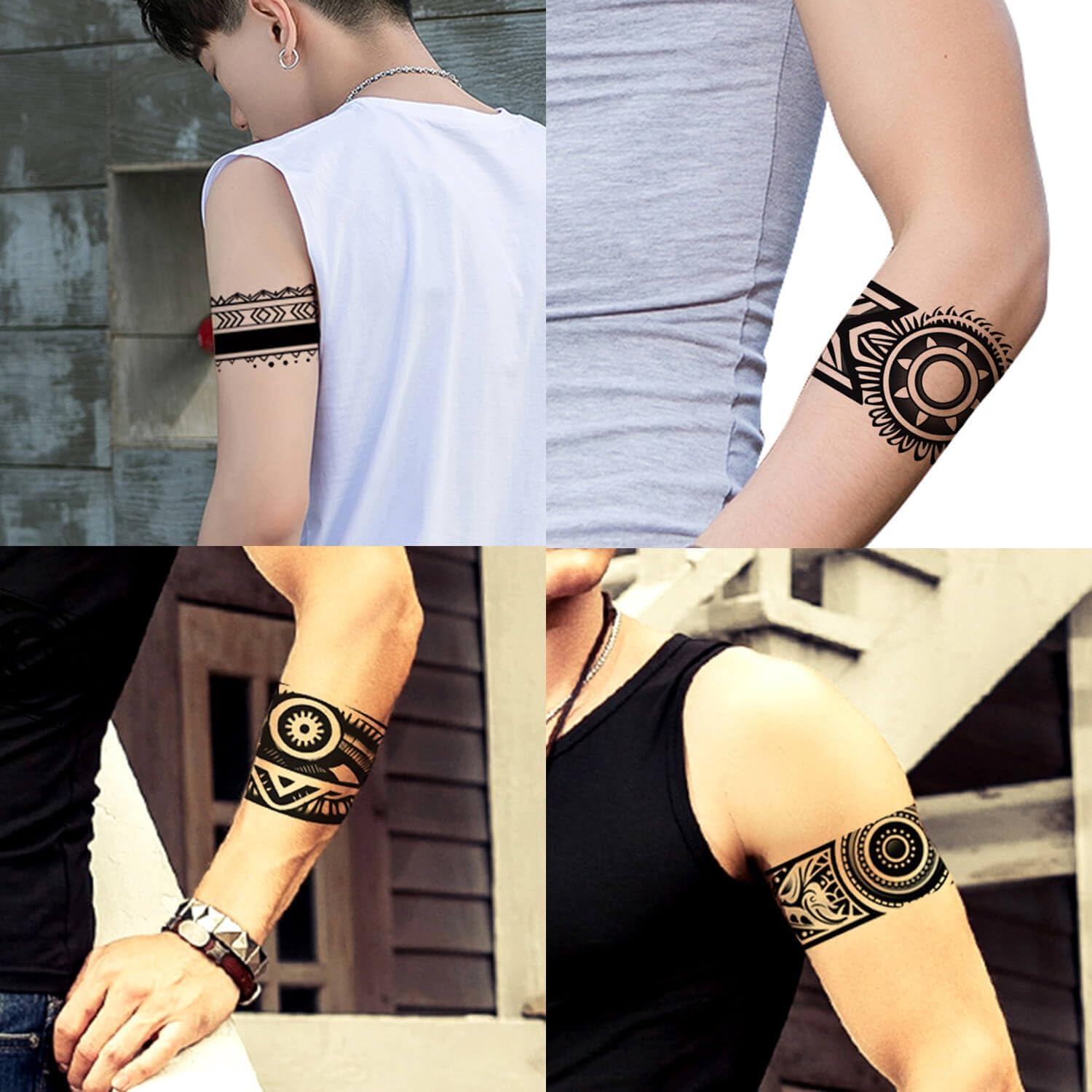 Temporary Bracelet Tattoos Tribal Tattoos Maori Design Tattoos Jim5 5 Sheets