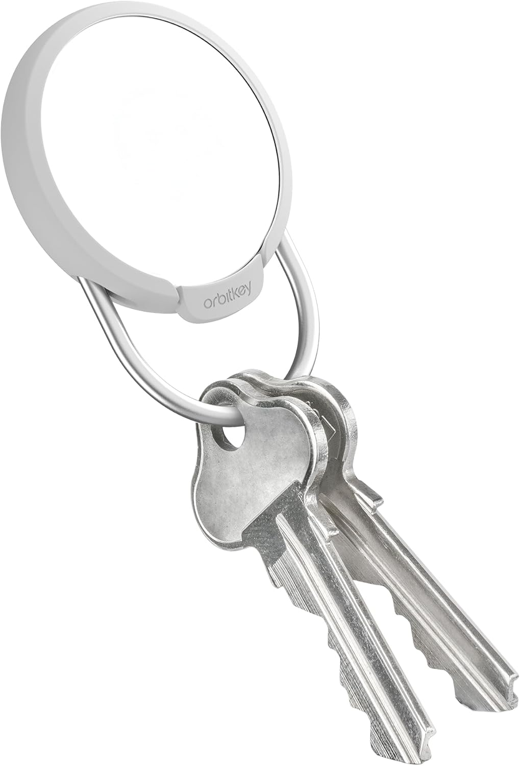 Orbitkey Slim Case for Airtag | Made with Stainless Steel and TPU | Securely Holds Your Apple Airtag | Easily Attach to Keys or Anything You Want to Track with the Open Key Ring | Black