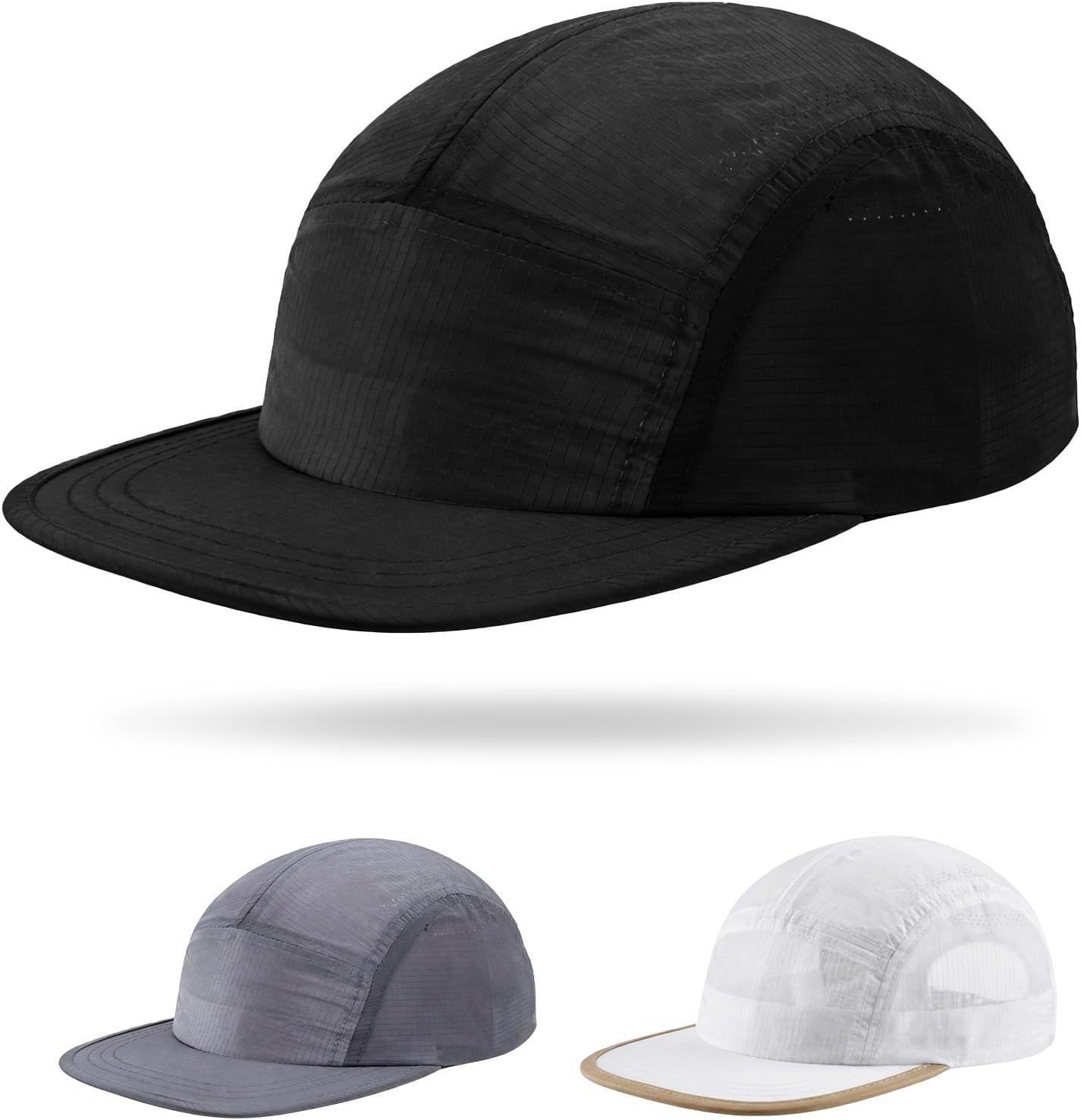 Supcomsta Running Hat for Men Women, Lightweight Quick Dry Running Cap Adjustable Breathable UPF50+ Sport Hat for Outdoor Running