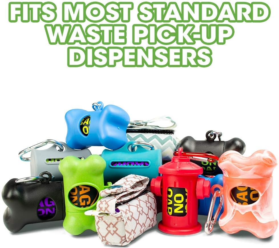 Bags on Board Dog Poop Bags | Strong, Leak Proof Dog Waste Bags | 9 X14 Inches, 315 Multi-Colored Bags image number 4