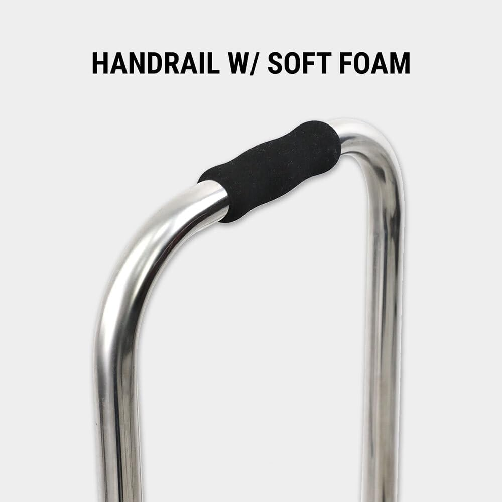 1 Step Stool W/Handle Shower Foot One Stand Ladder Elderly Bedside Kitchen Bath image number 1