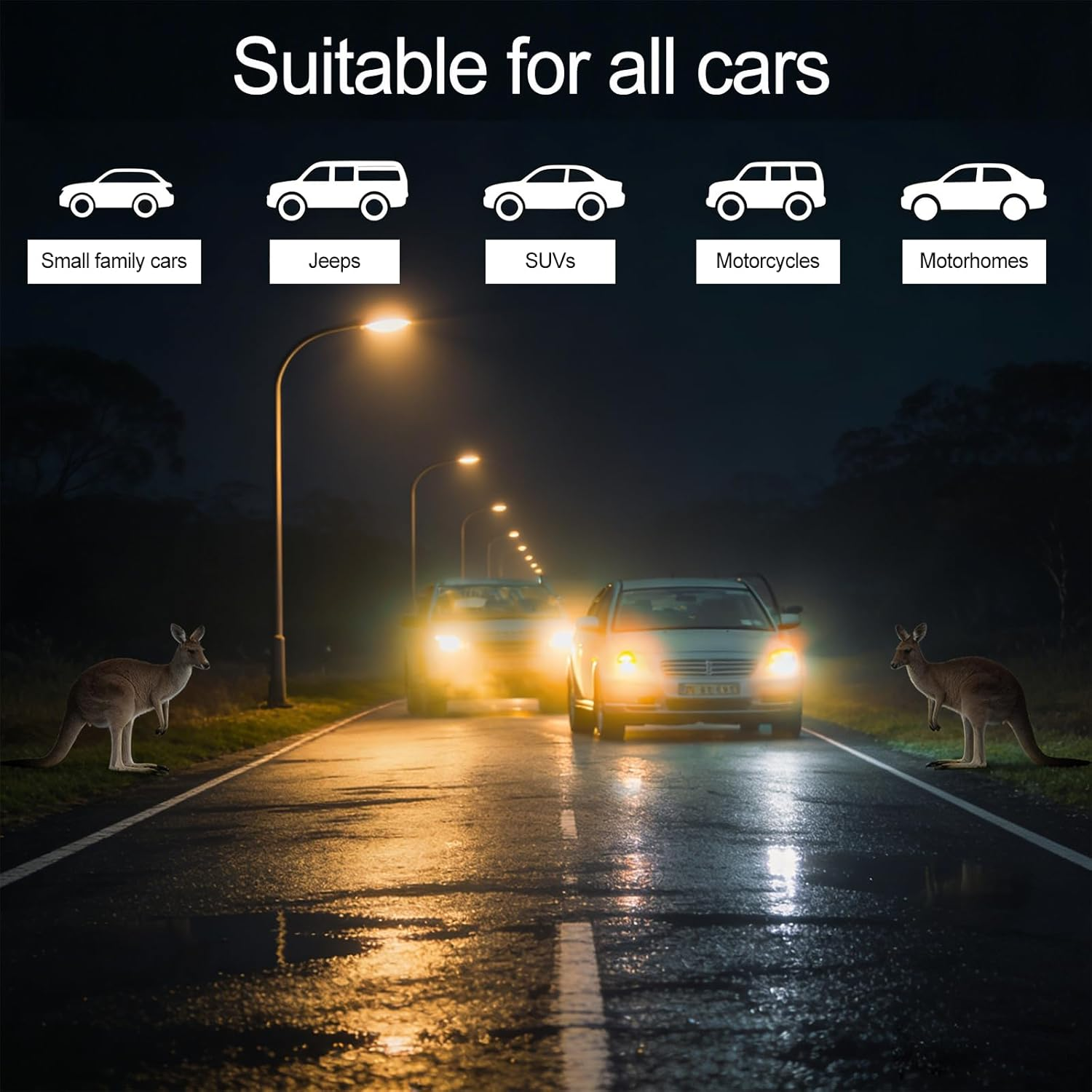 2 PCS Deer Whistles for Car - Ultrasonic Animal Warning Whistles with Adhesive Tape Vehicle Deer Alert Devices to Prevent Collisions Trucks Suvs Motorcycles Black image number 4