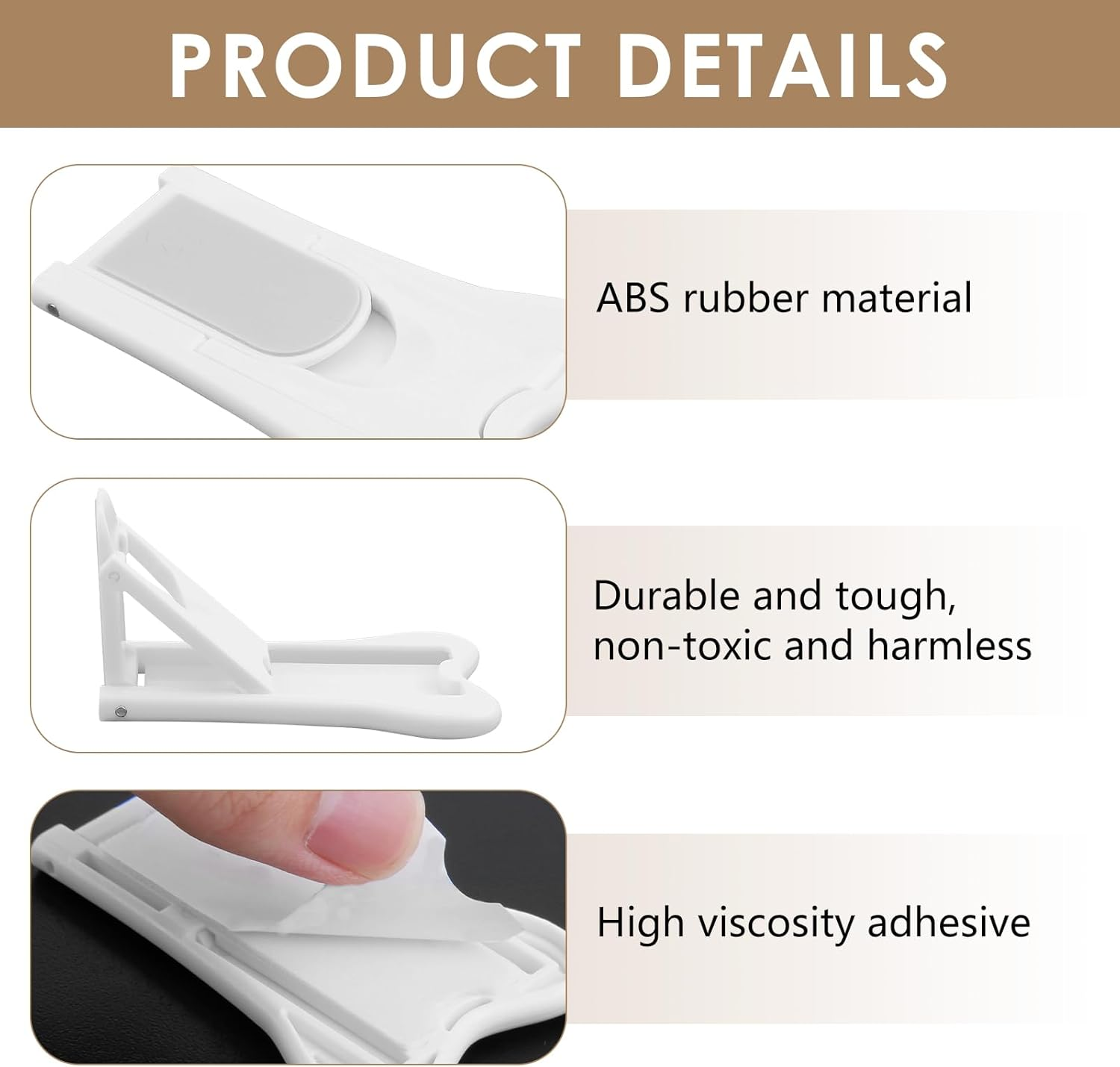 4 Pcs Sliding Door Lock for Child Safety, for Sliding Windows & Door Wardrobes Closets Showers Kitchen Door Sliding Glass Slide Locks Closets and Cabinets, Sticky Version Easy to Install Prevents Pets & Kids from Opening the Door image number 2