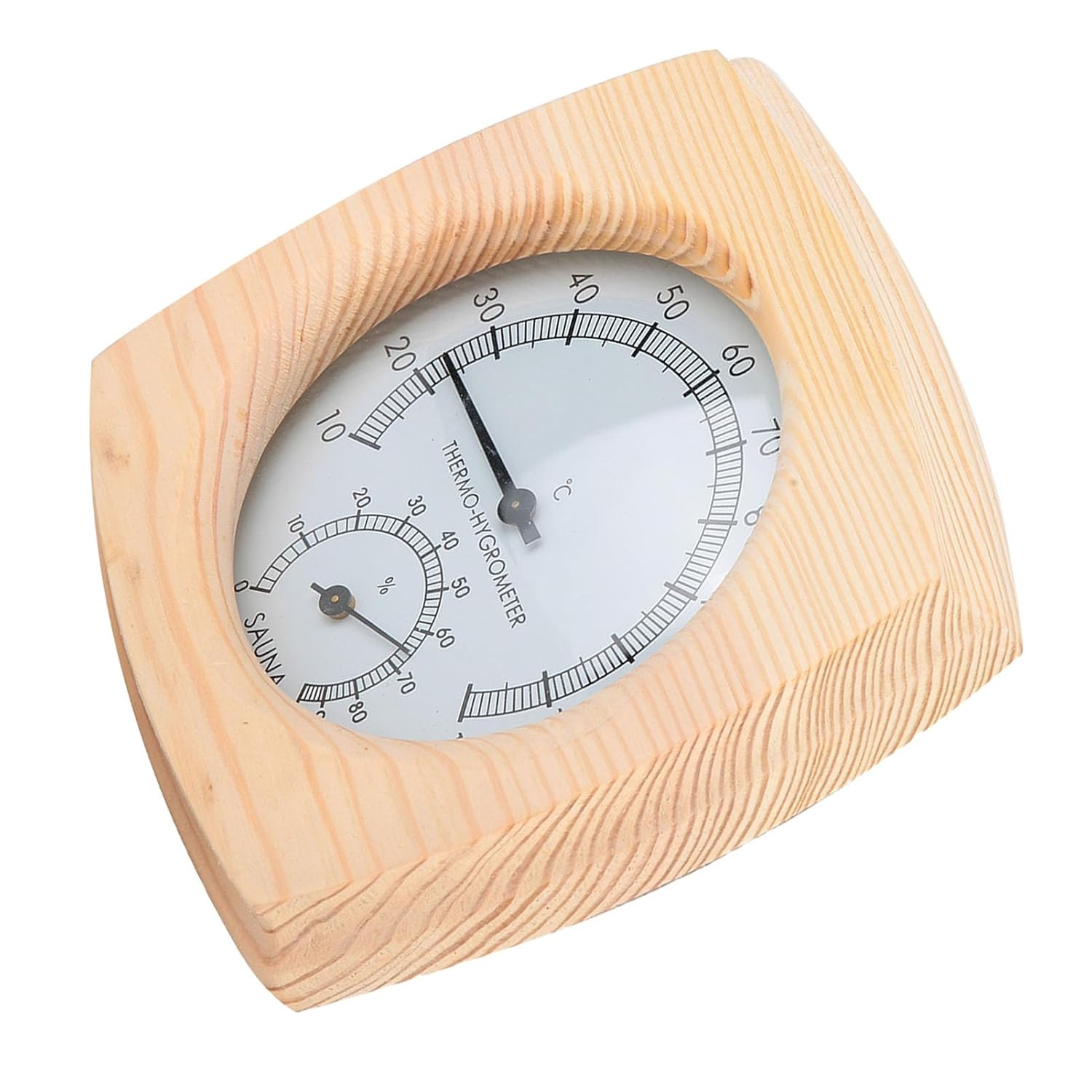 Zerodis Sturdy Sauna Room Digital Thermometer Hygrometer with High Temperature for and Accurate Monitoring, Ideal for Sauna Room, Bathroom, and Sweat Stream image number 1