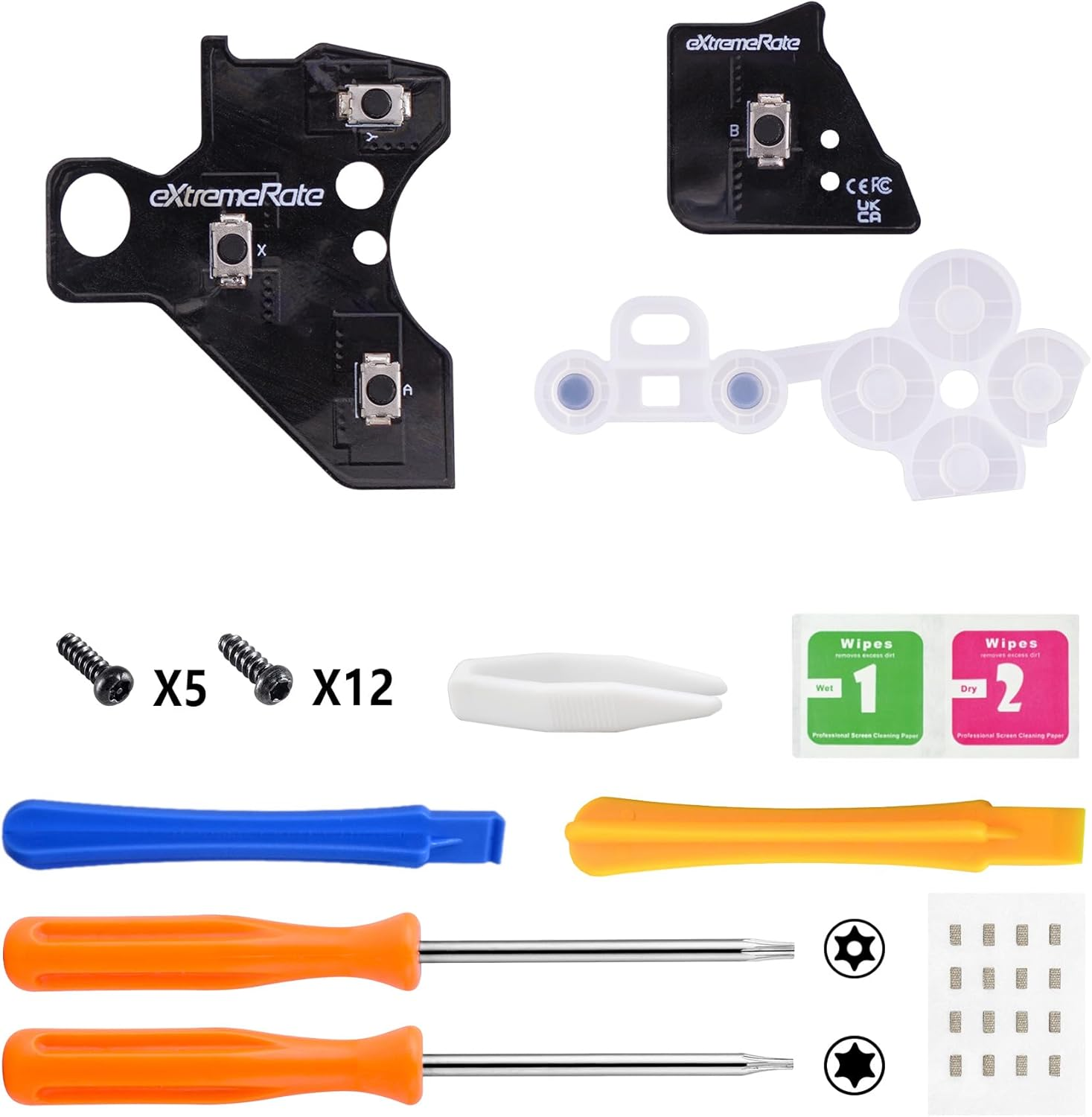 Extremerate ABXY Clicky Kit for Xbox Elite Series 2 Controller, Custom a B X Y Keys Mouse Clicky Kit for Xbox Elite Series 2 Core Controller (Model 1797) Action Buttons Clicky Kit image number 2