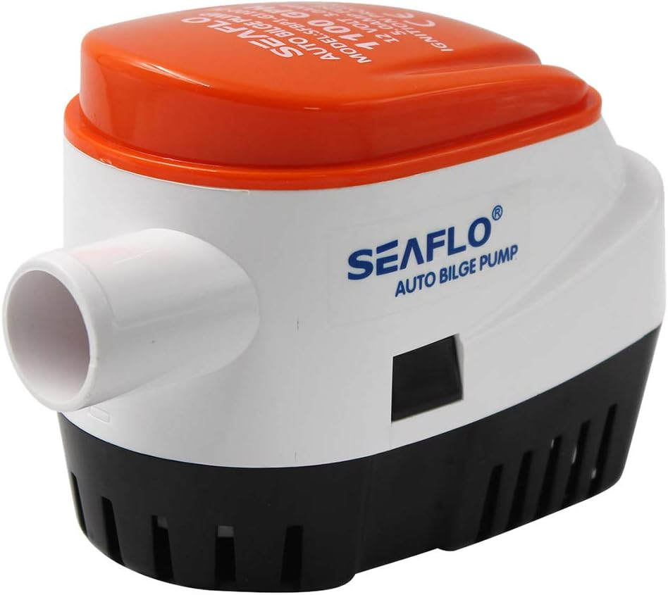 Blesiya SEAFLO 1100 GPH Bilge Pump with Built-In Float Switch - 12V Automatic
