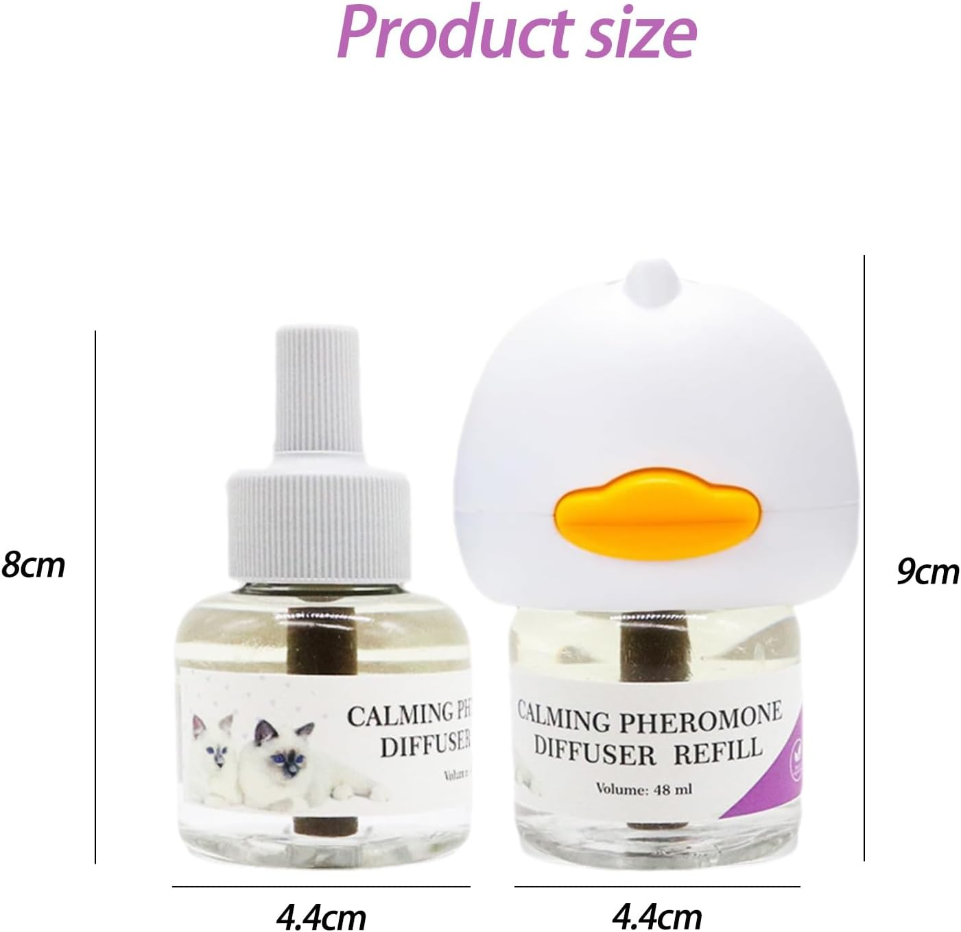 Cat Calming Diffuser, Pheromones Cat Diffuser Refill, with Australian Plug, Spray Pheromones to Relieve Anxiety and Prevent Stress, Helping Cats Adapt to New Environments (2Pack) image number 1