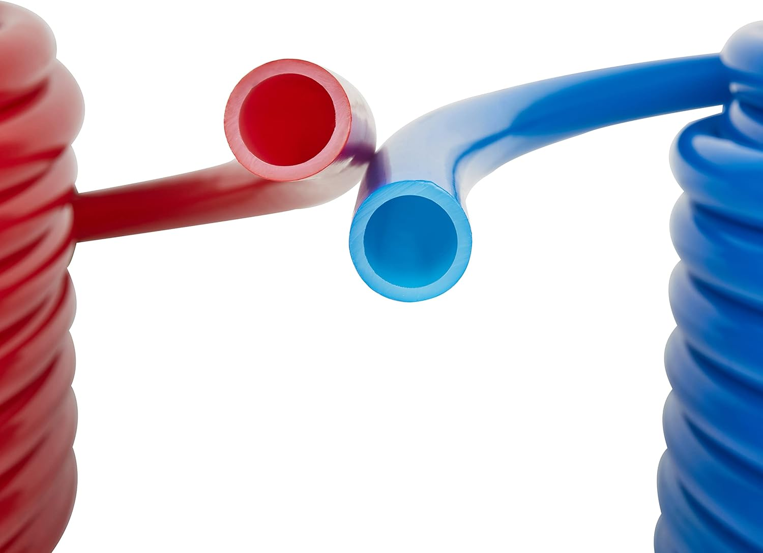 EFIELD 1/2-Inch 2 X100 Ft Pex-A Tubing/Pipe （All in One） Red & Blue 200 Ft， 30 PCS 1/2" Brass Expansion Pex Fittings- Elbow Tee Coupler (30 PCS), 1/2' Expansion Rings (100 Pcs), Pipe Cutter (1/2-Inch)