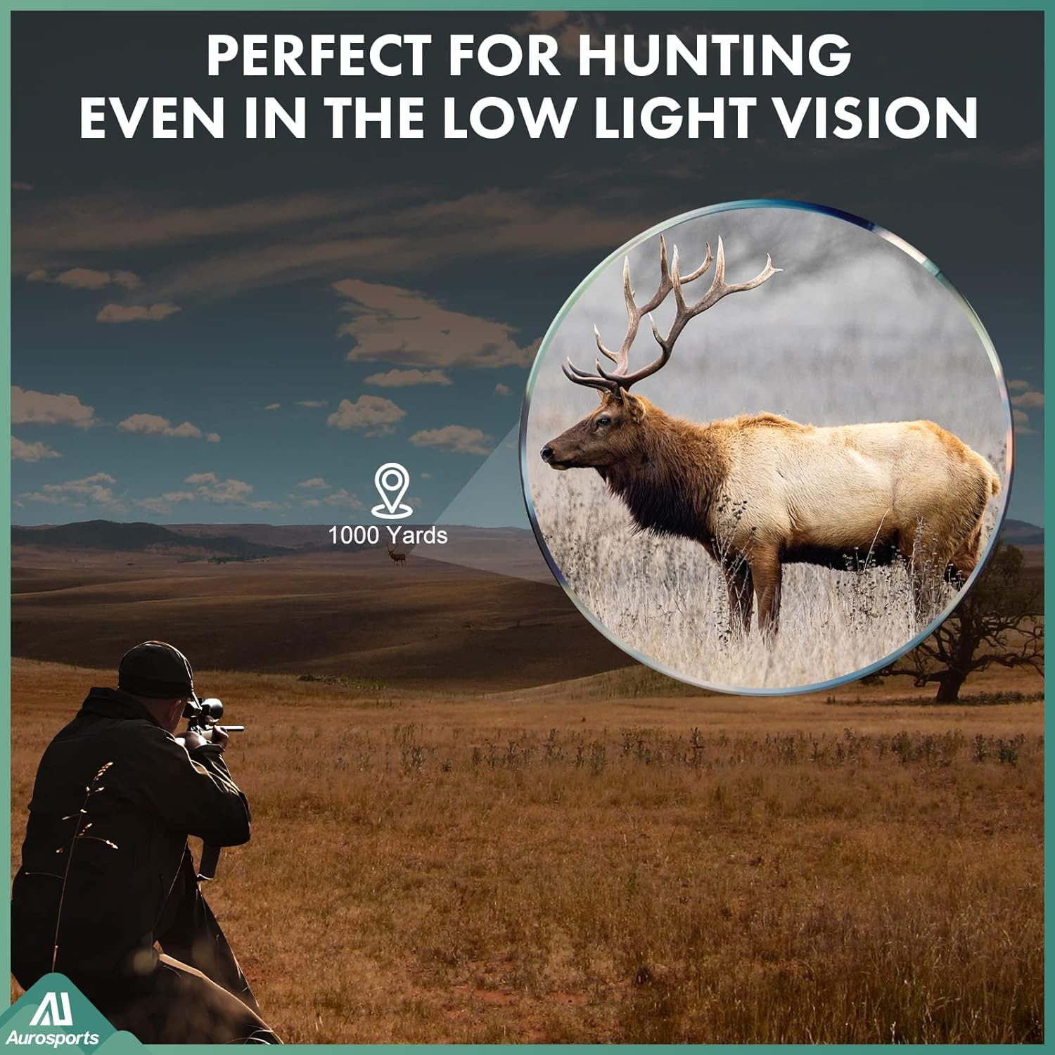 Aurosports 10X25 Binoculars for Adults and Kids, Large View Compact Binoculars with Low Light Vision, Easy Focus Small Binoculars for Bird Watching Outdoor Travel Sightseeing Concerts Hunting Hiking image number 1