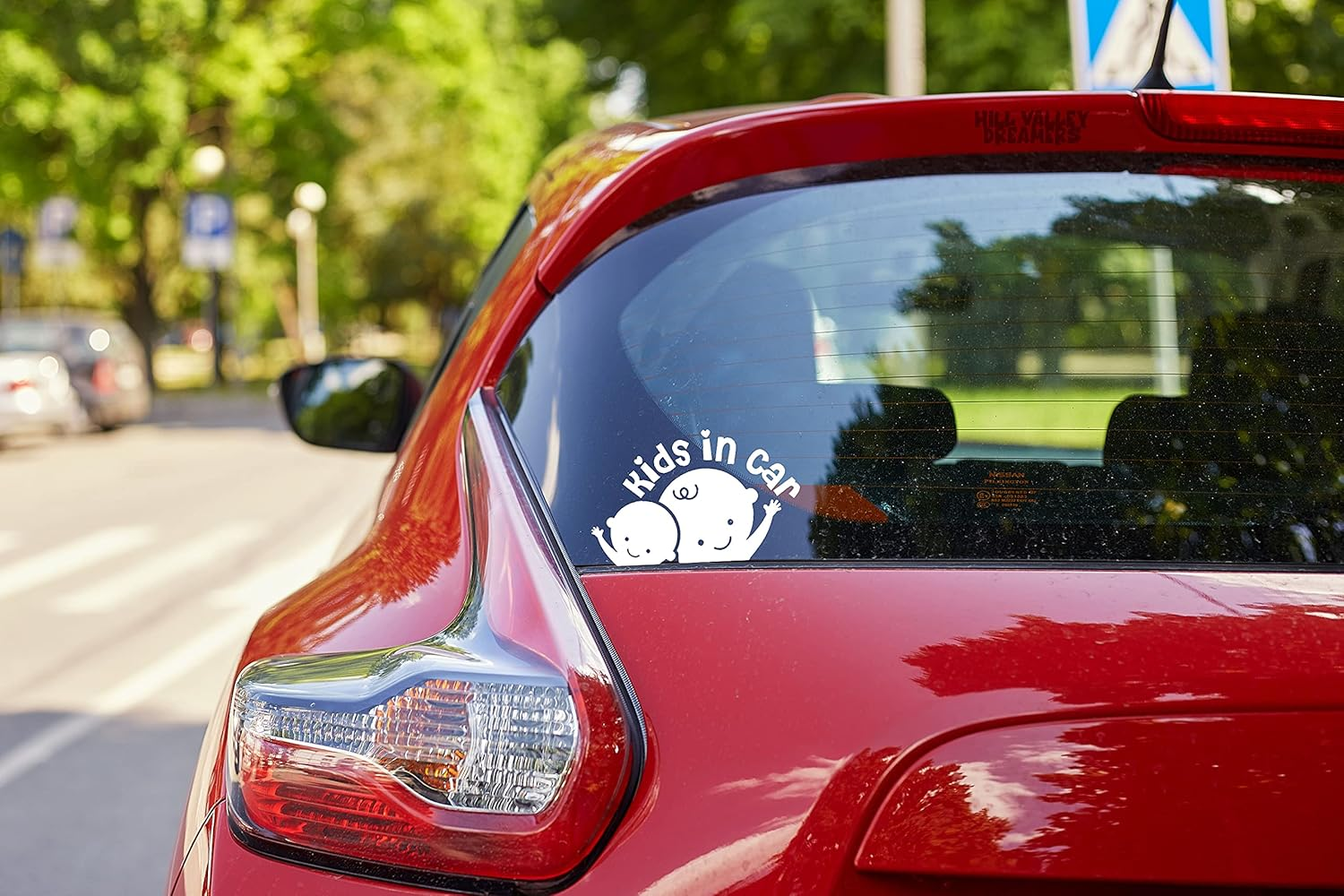 Hill Valley Dreamers HVD Kids in Car Decal Baby in Car Sticker Baby on Board Car Decal Cute Baby Decal Kids on Board|White |7.5 In| HVD-21 image number 3