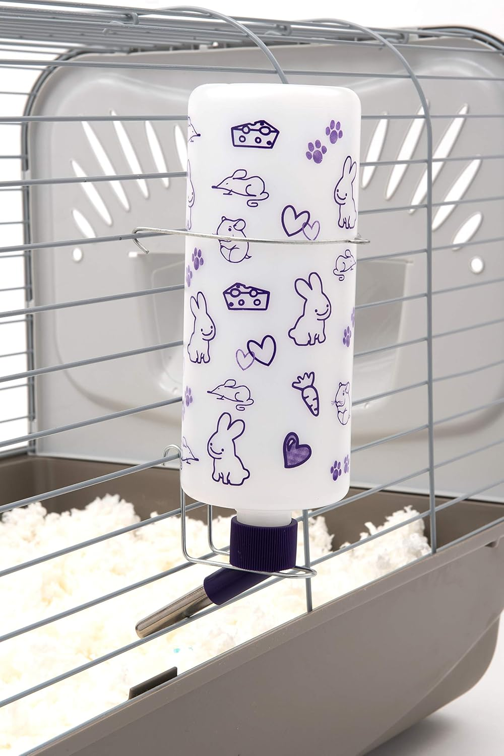 Lixit&reg; Bulk Water Bottles with Display Case for Rabbits, Ferrets, Chinchillas, Rats, Mice, Guinea Pigs', and Other Small Animals - Made in USA (32 Ounce (Pack of 6))