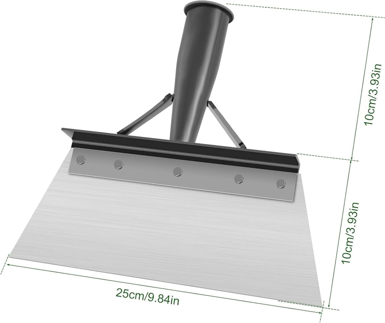 25Cm Multifunctional All-Steel Garden Shovel - Versatile Cleaning Shovel, Garden Scraper, and Weed Removal Tool for Outdoor Use image number 1