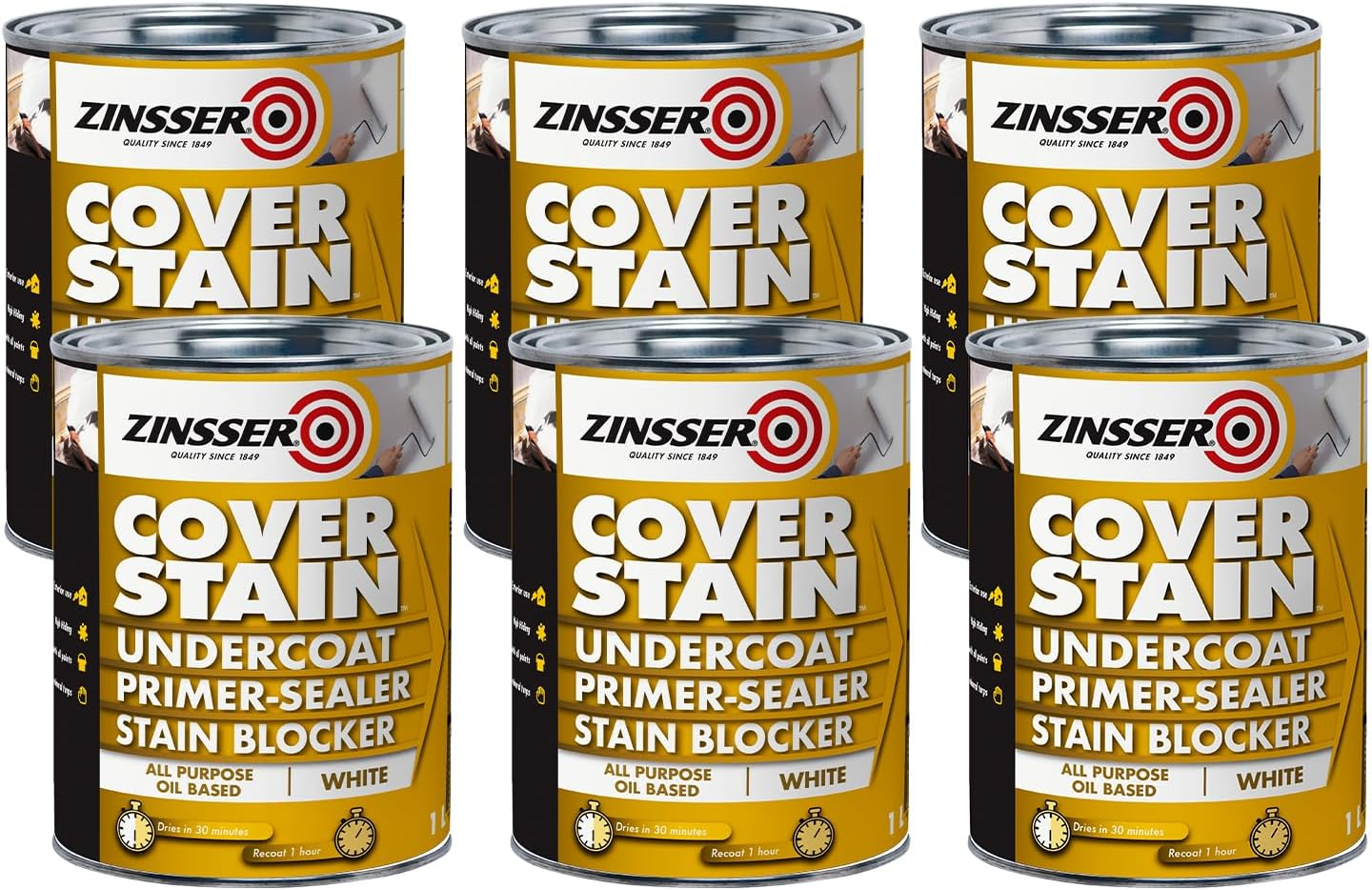 Zinsser Cover-Stain Oil-Base Primer Spray, White, 369 G image number 6