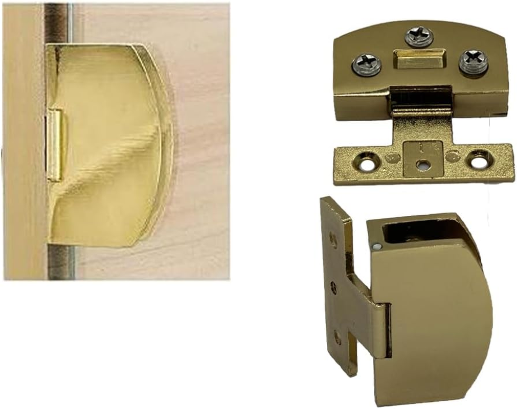 [2 Pieces] Cabinet Door Hinge Bathroom Cabinet Frameless Glass Door Hinge Display Cabinet 90 Degree Hinge for 5-7Mm Glass Door (Black)