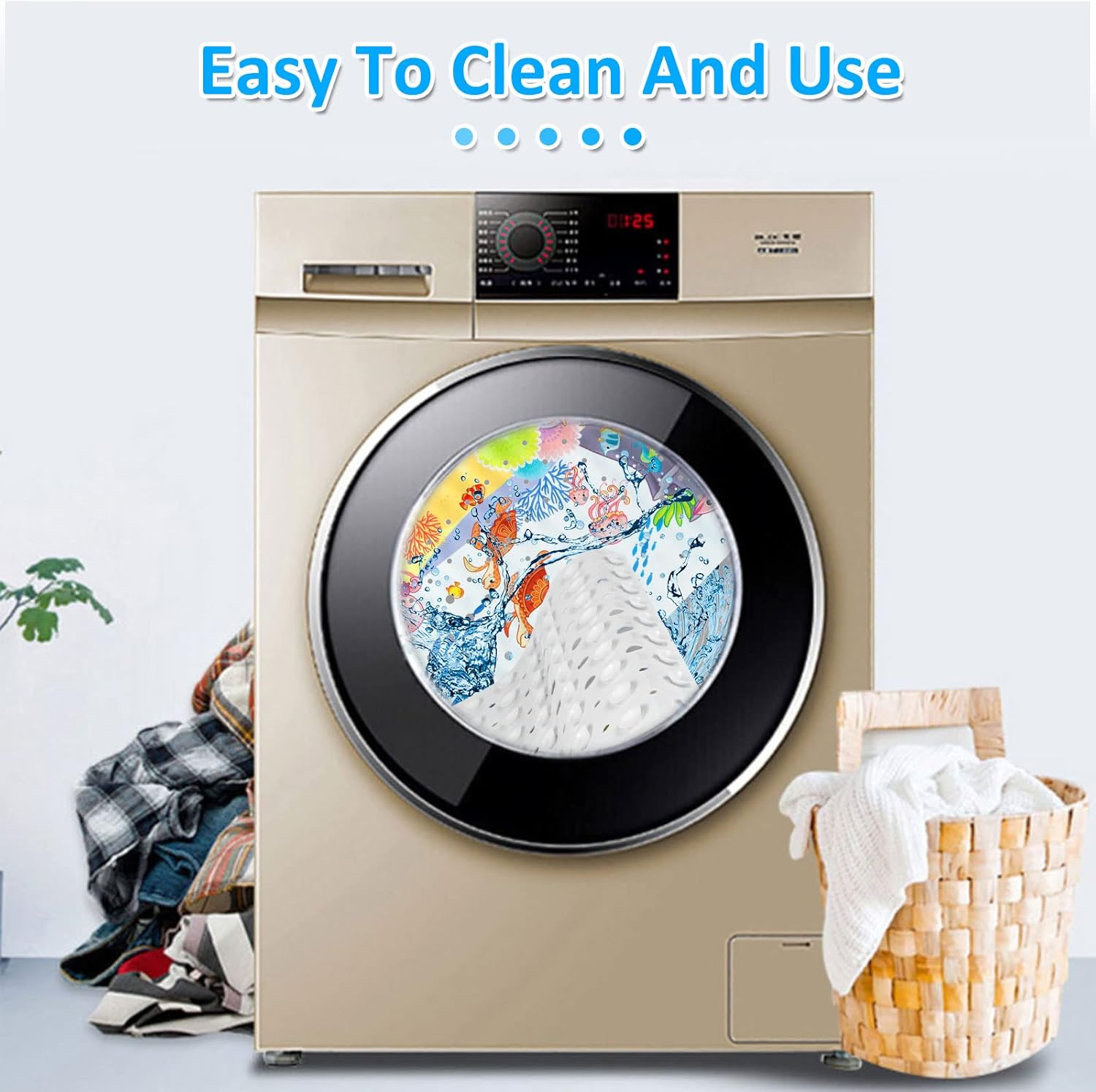 Baby Bath Mat Non Slip 40X16In Cute Cartoon Bath Mat with Suction Cup Drain Holes Machine Washable Shower Mat for Tub Bathroom Children (1, Style 3)